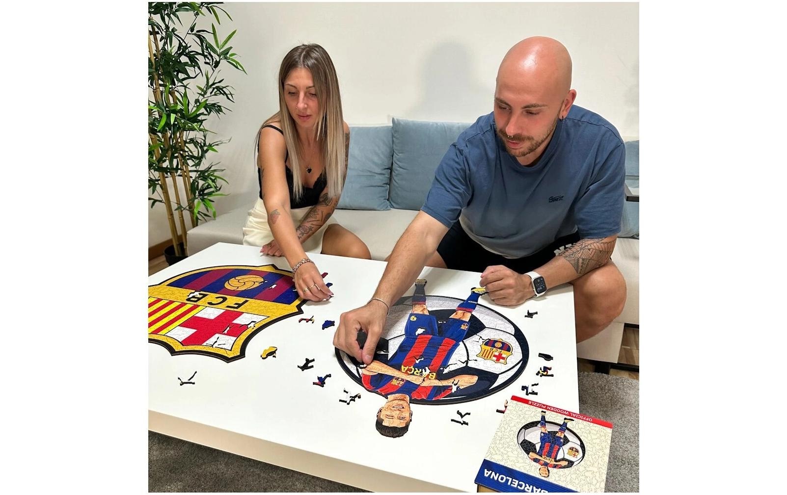 Puzzle »Iconic FC Barcelona – Robert Lewandowski«, Holzart: Birke (Herkunftsland: China)