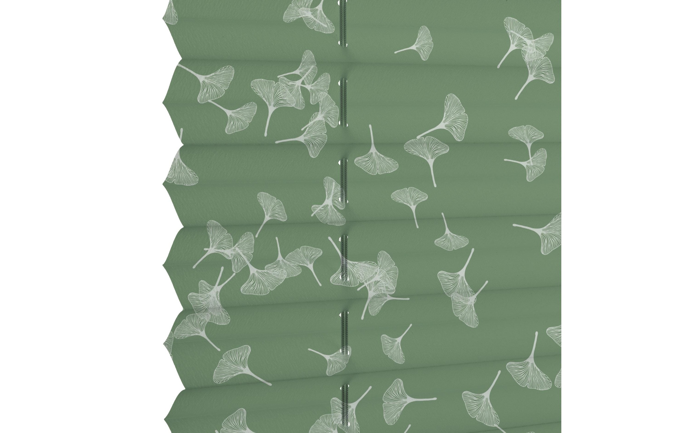 GARDINIA Plissee »Japandi Ginkgo 60 x 130 cm, Olivgrün«