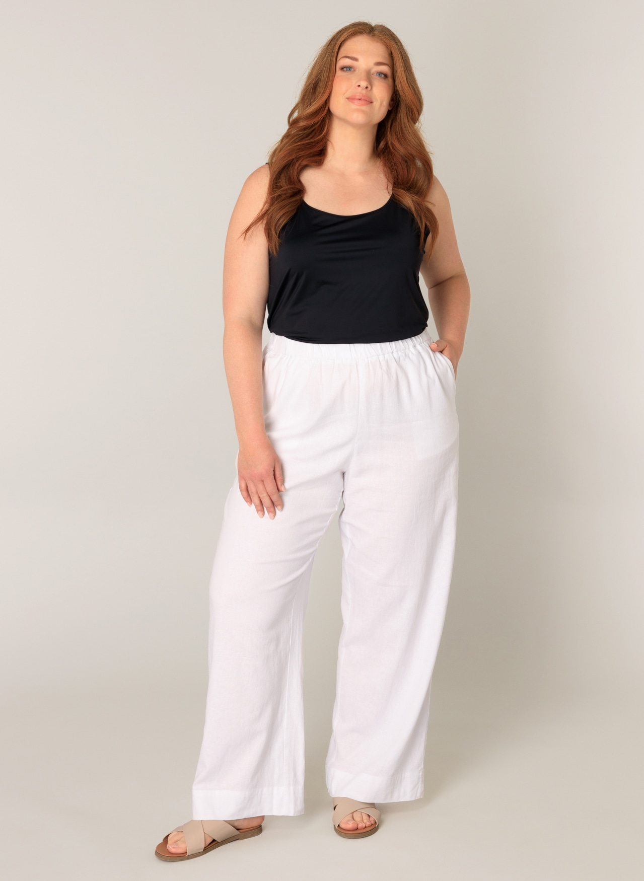 Base Level Curvy Leinenhose »Yula«