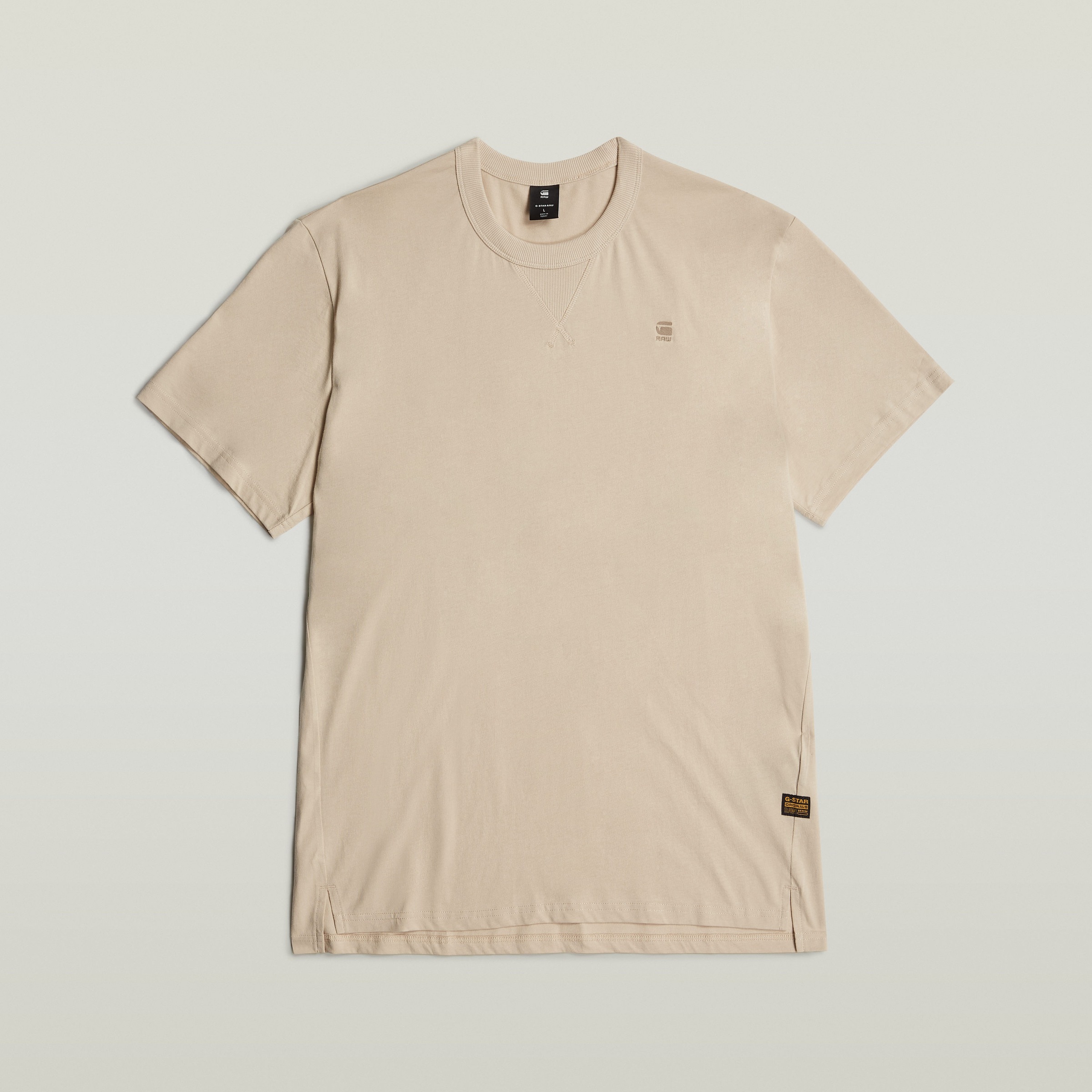 G-STAR T-Shirt »Nifous«, Rundhals, mit Rippeinsatz