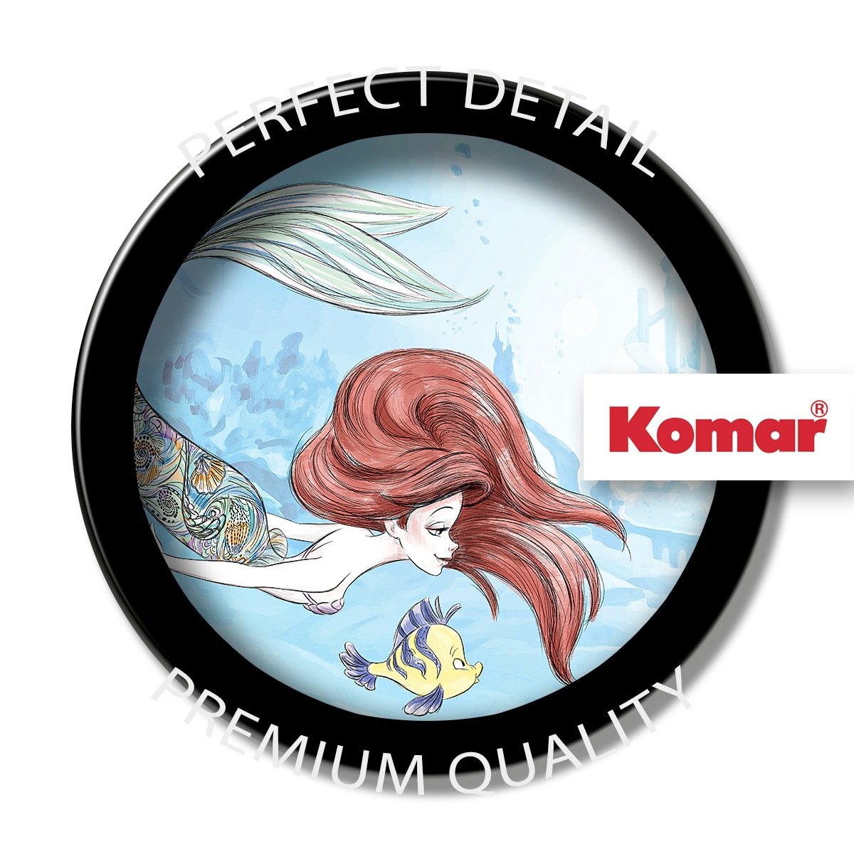 Komar Fototapete »Ariel Under the Sea«, bedruckt