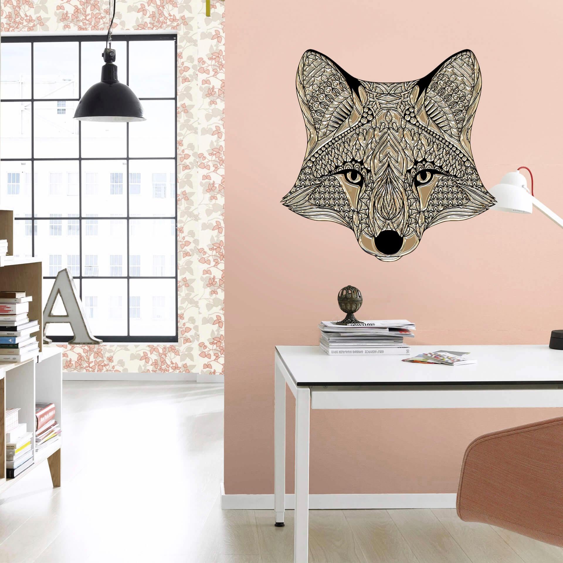 Wall-Art Wandtattoo »Metallic Fox Fuchs Waldtiere«, selbstklebend, entfernbar