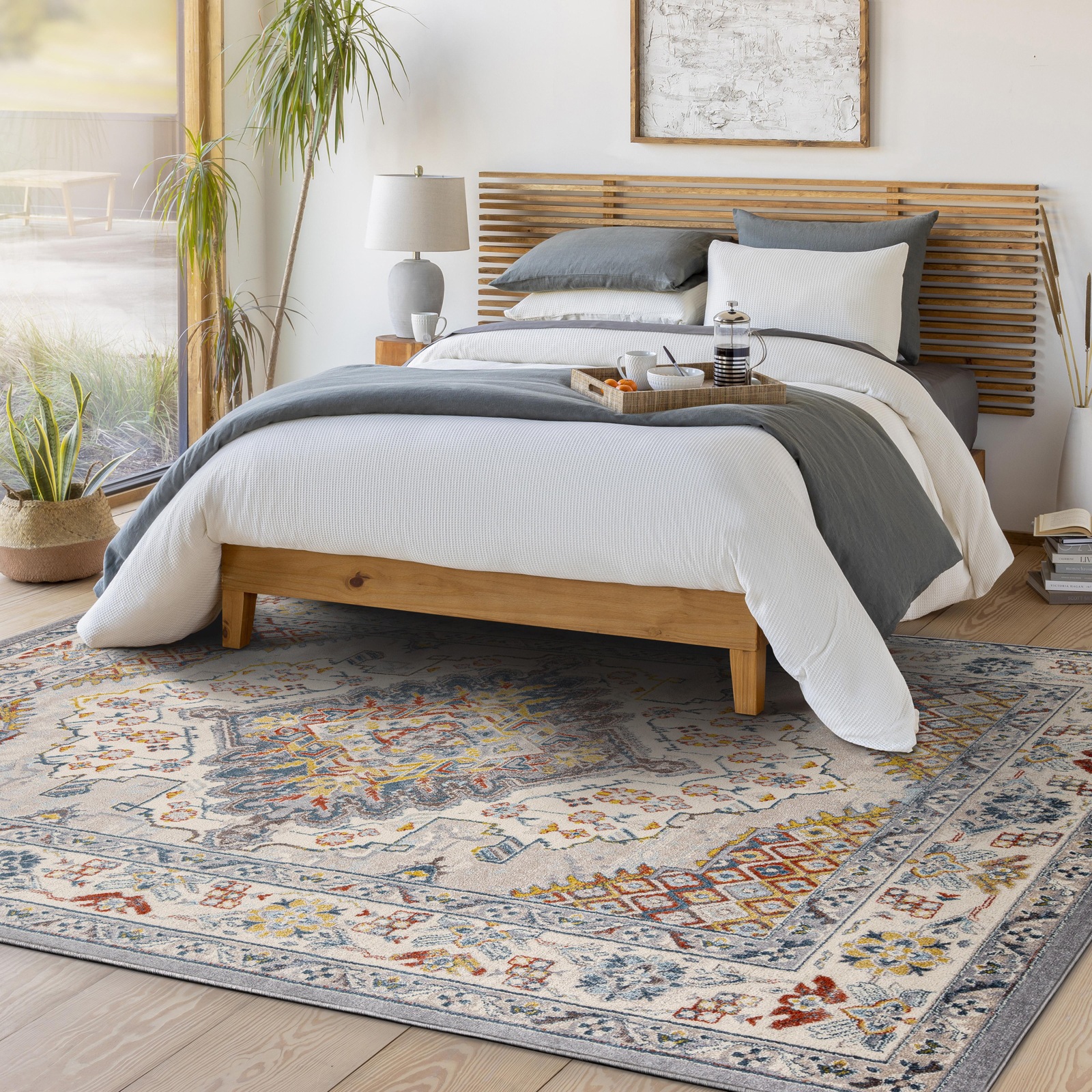 Livabliss Teppich »CASABLANCA«, rechteckig, 12 mm Höhe, Vintage Orientteppich, Kurzflor Boho Wohnzimmerteppich, Läufer