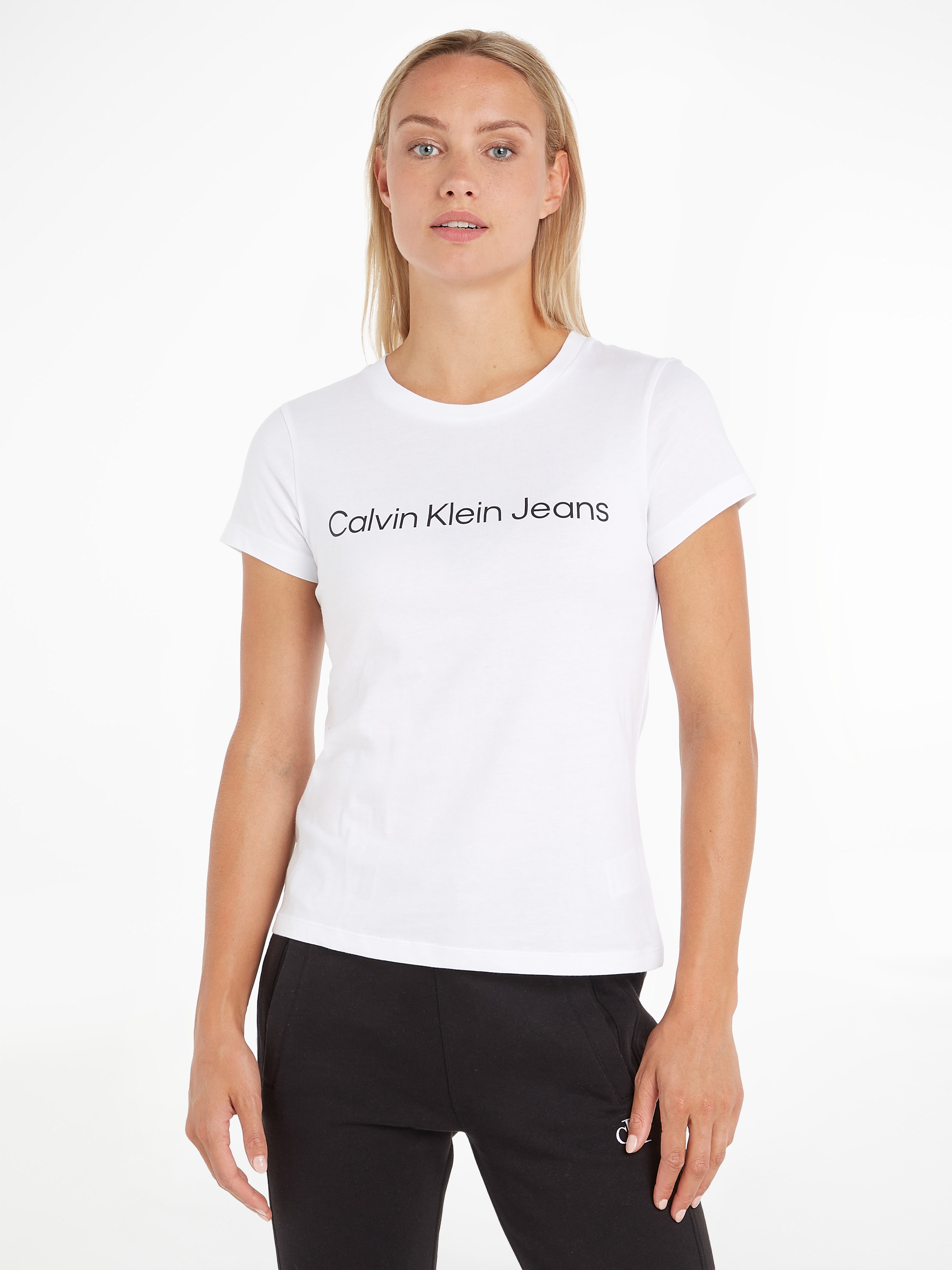 T-SHIRT«, bei online Klein mit shoppen Schriftzug »CORE Logo- Klein LOGO Schweiz Rundhalsshirt Calvin Calvin Jelmoli-Versand