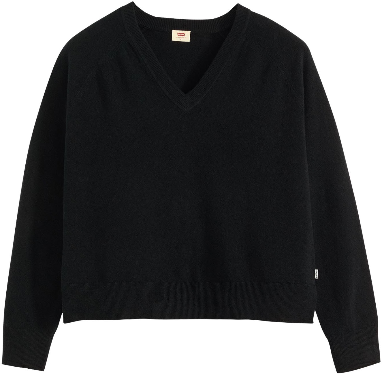 Levi's® V-Ausschnitt-Pullover »TARA SUPER SOFT V«, im Bund beidseitig mit kurzem Schlitz