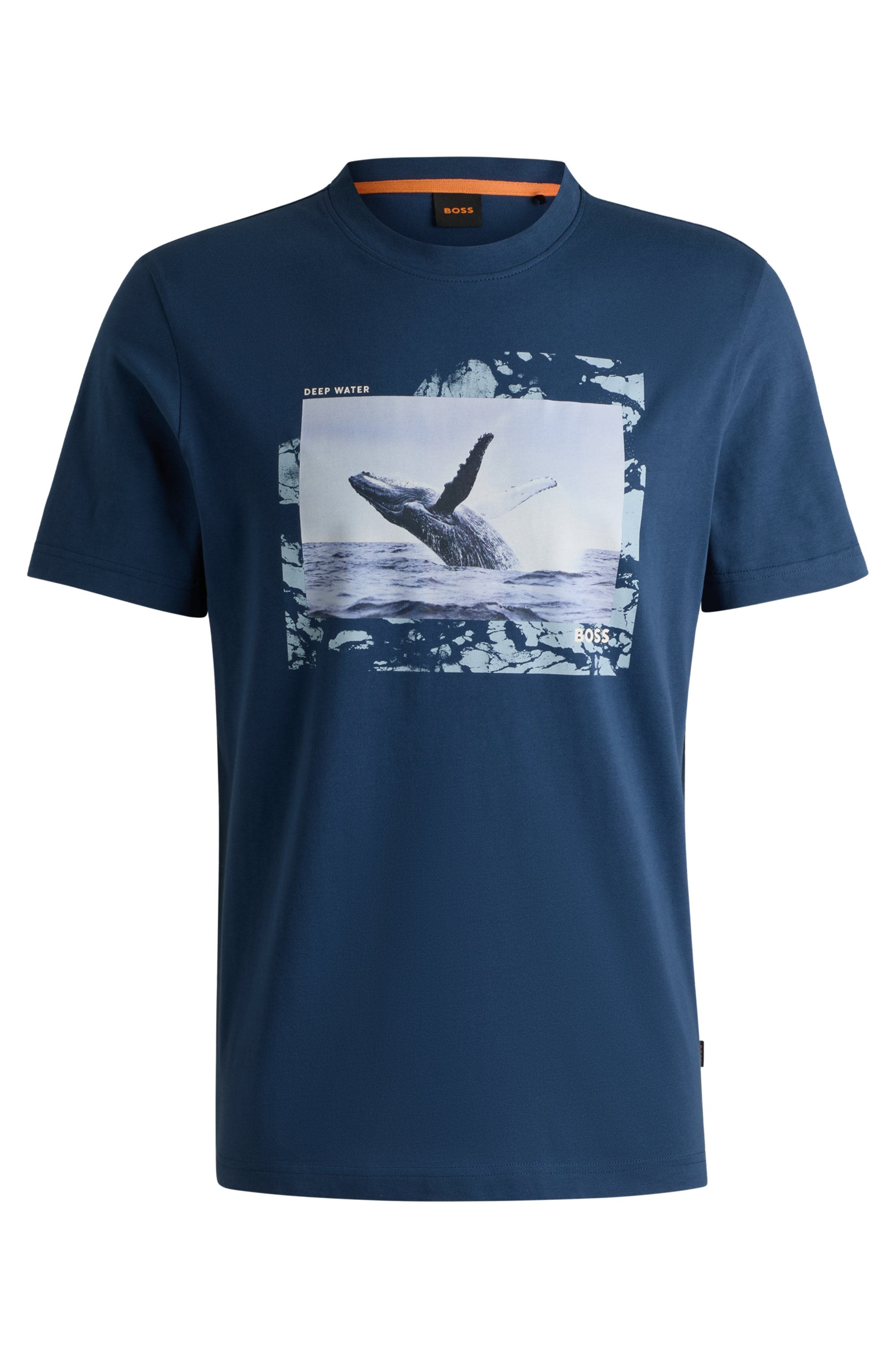 BOSS ORANGE T-Shirt »Te Dunetrace«, mit grossem Fotodruck