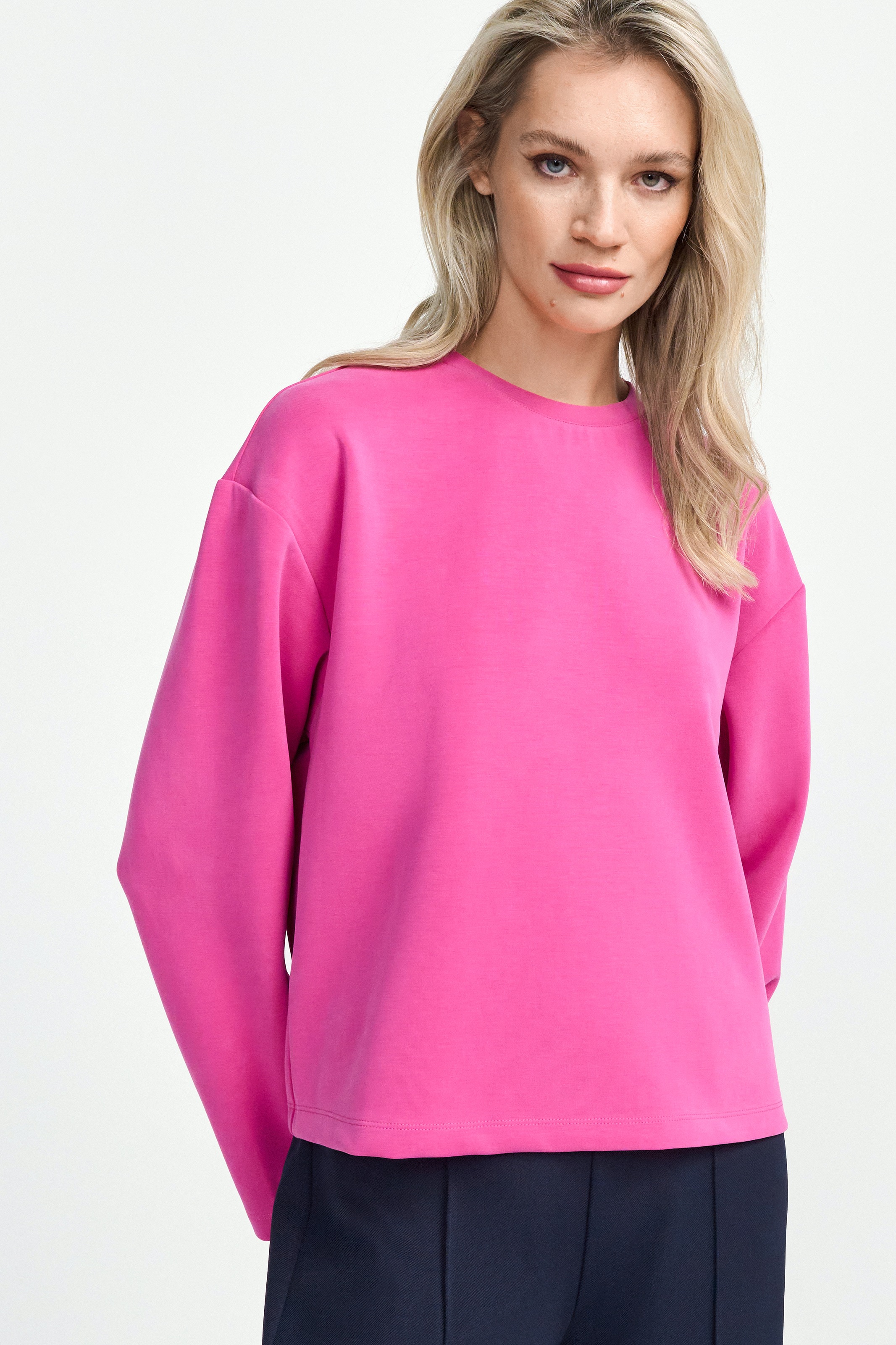 RICHROYAL Sweatshirt »2409 T Peach Crew«, überschnittene Schultern, softer Griff, Rundhals