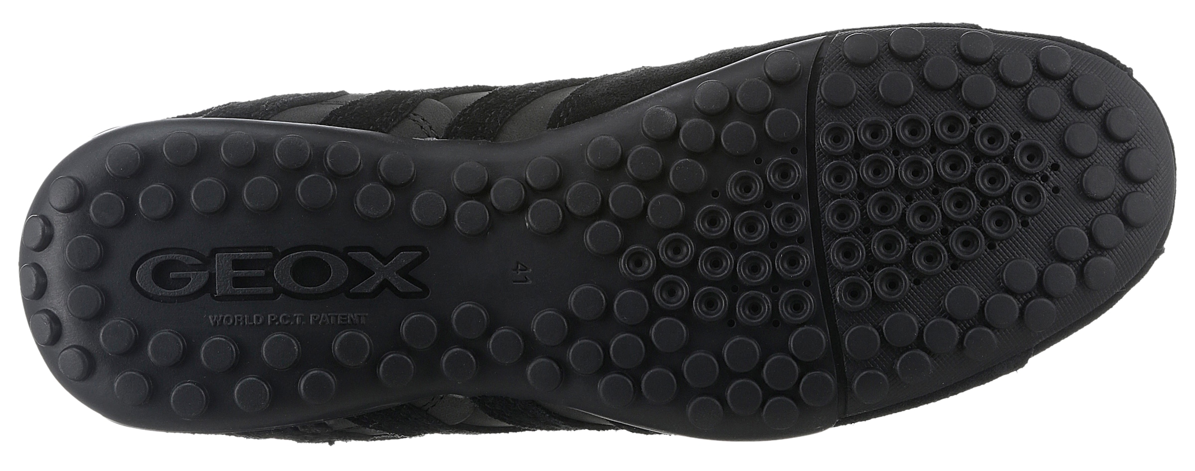 Geox Slip-On Sneaker »UOMO SNAKE B«, Freizeitschuh, Halbschuh, Schnürschuh im Material-Mix