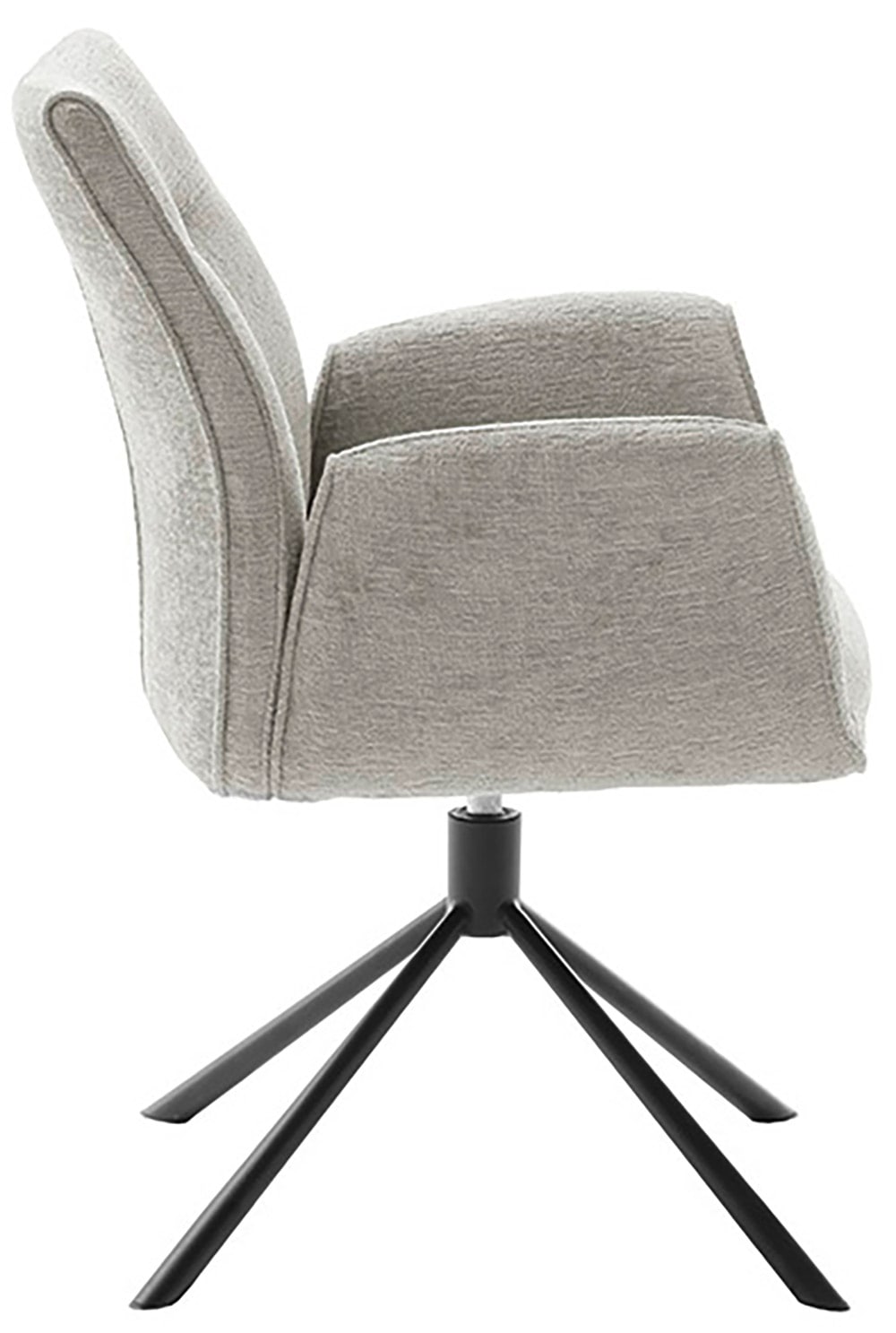 MCA furniture Esszimmerstuhl »DIVERIA«, Chenilleoptik, (2er-Set) 4-Fuss-Stuhl,drehbar 360°,belastbar 120 kg,Sitzhöhe ca. 50cm
