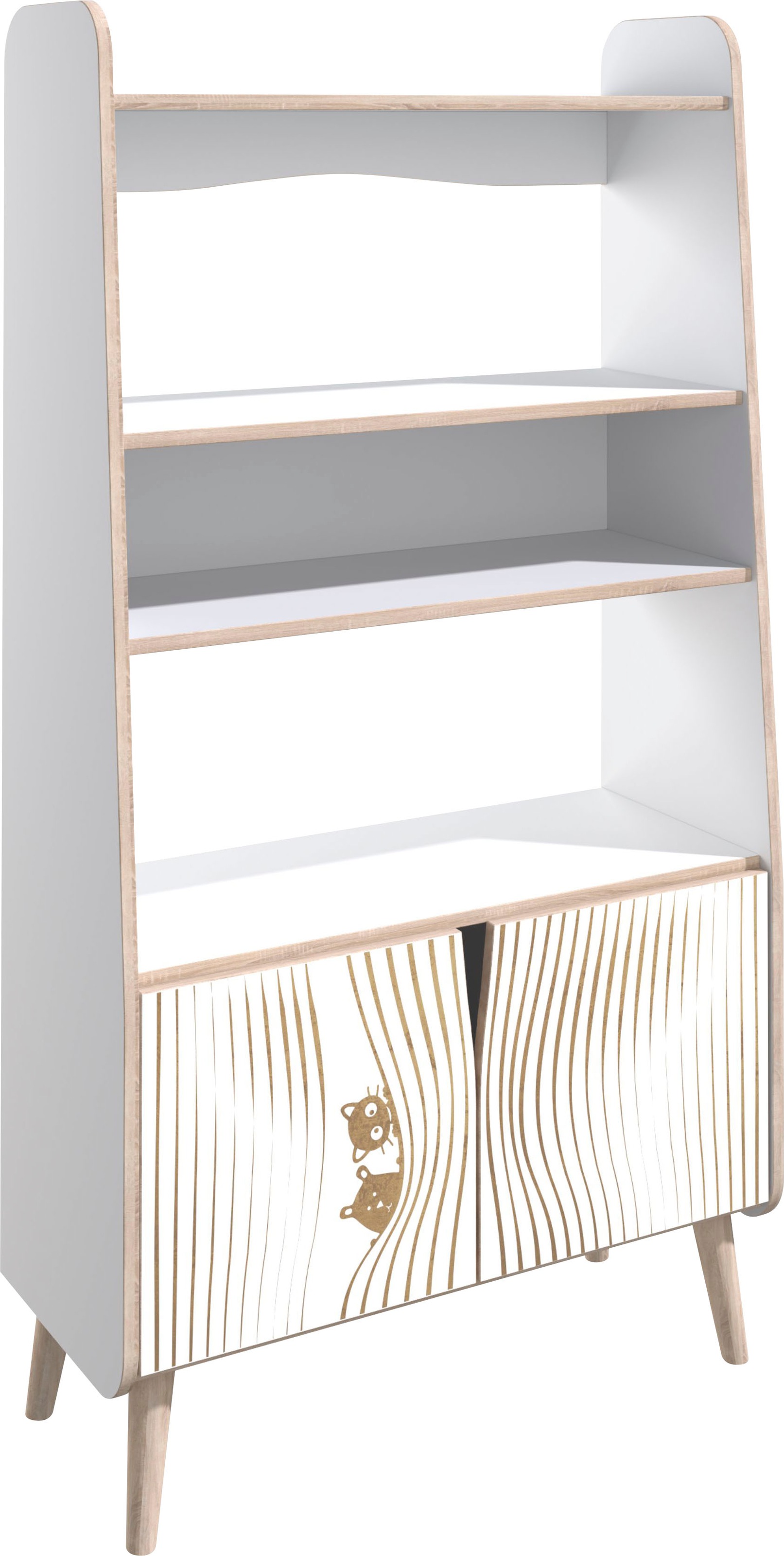 Home affaire Standregal »Nethe«, mit Print, viel Stauraum, Höhe 149,5 cm kaufen