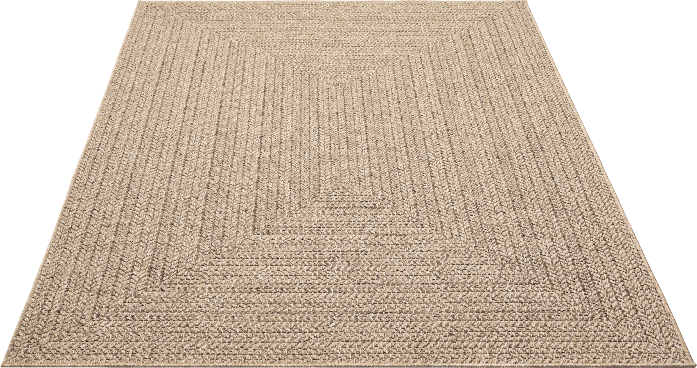 merinos Teppich »Kenzy 2«, rechteckig, 10 mm Höhe, robuster In- und Outdoor Teppich im natürlichen Jute-Look, wetterfest