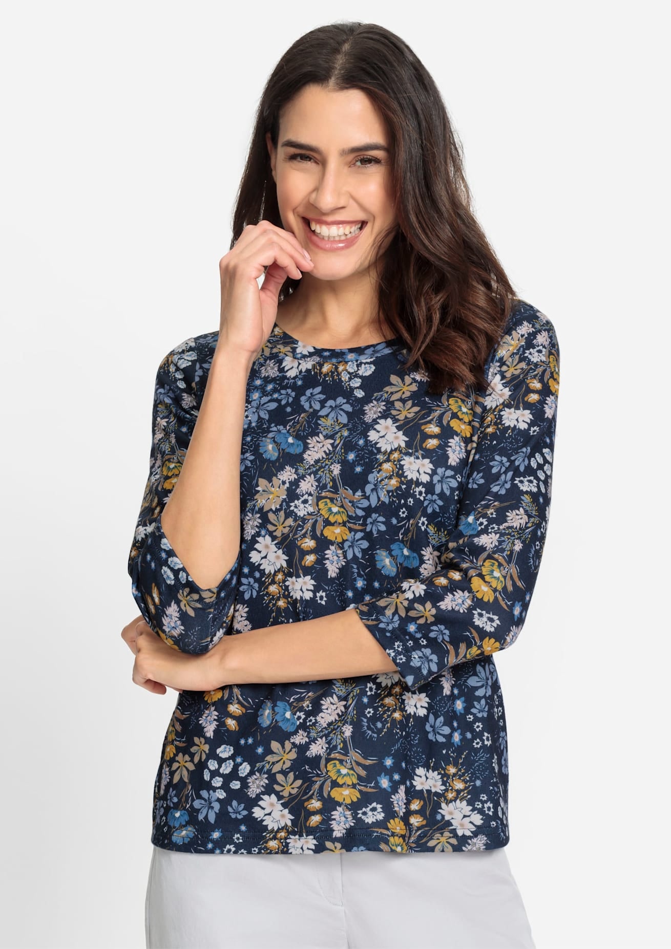 Inspirationen Print-Shirt »Druck-Shirt«, (1 tlg.)