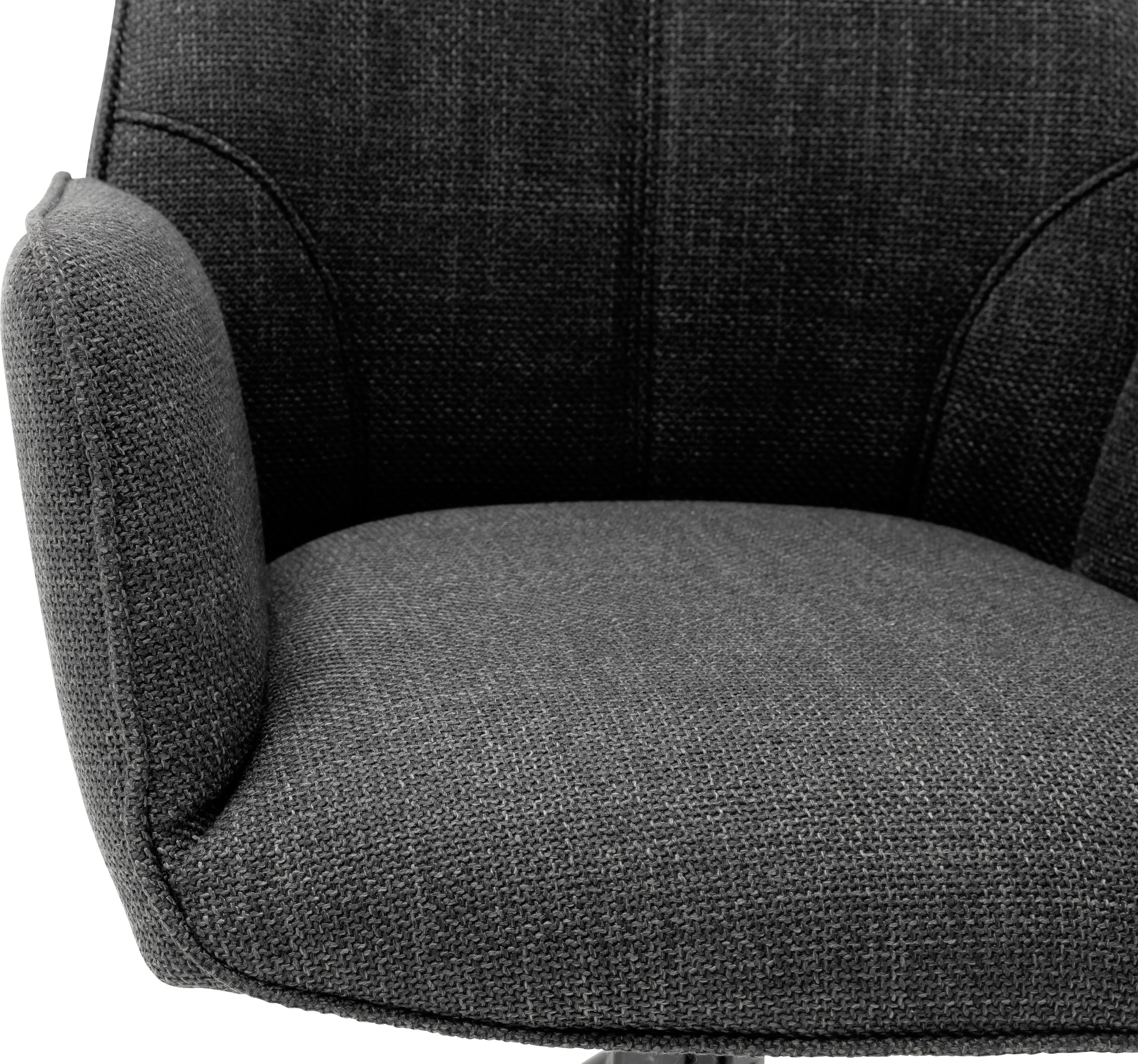 MCA furniture 4-Fussstuhl »Pemba«, (Set), 2 St., 2er-Set, 180°drehabr mit Nivellierung, Stuhl belastbar bis 120 kg