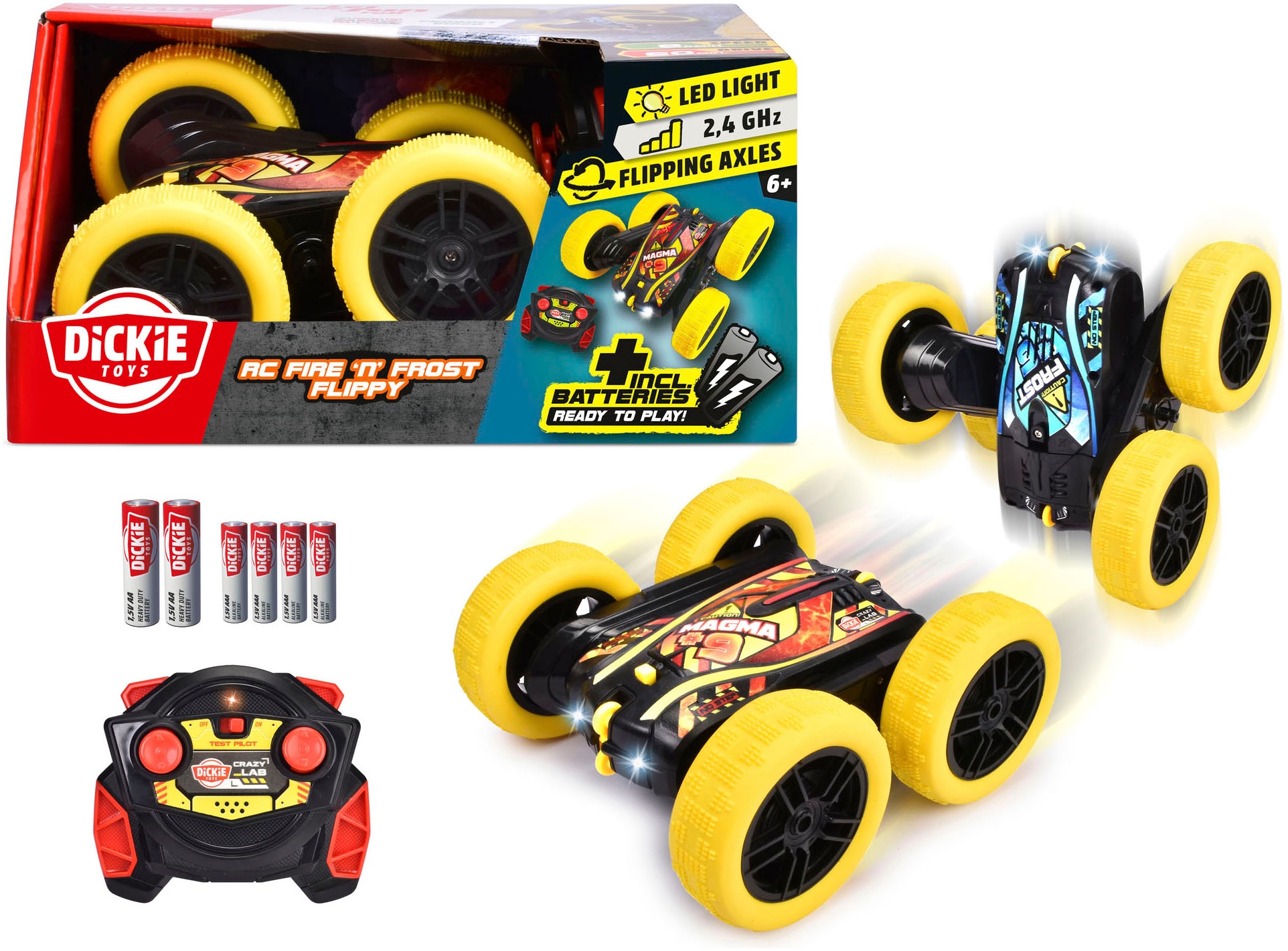 Dickie Toys RC-Auto "RC Fire n Frost Flippy, RTR"
