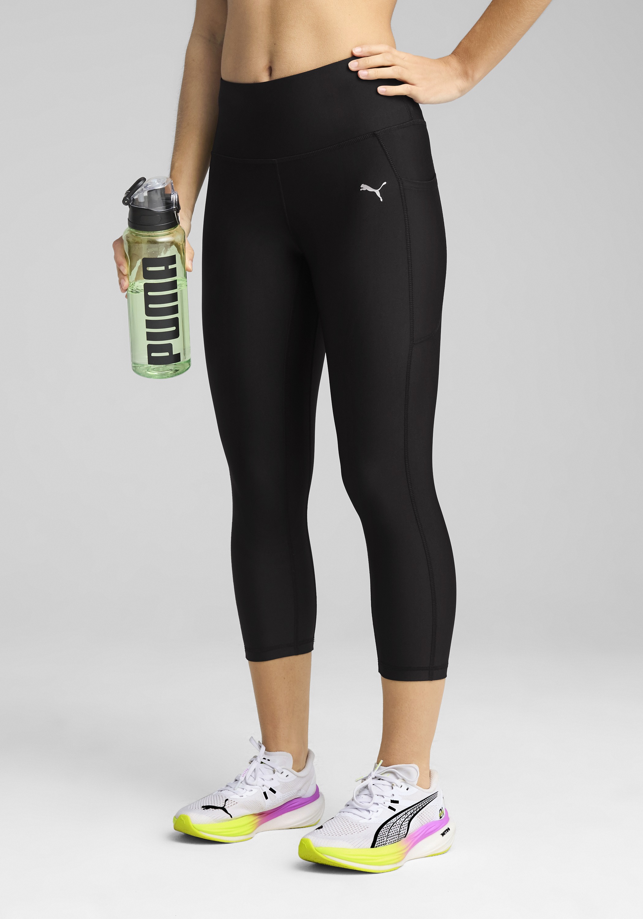 PUMA Lauftights "W RUN VELOCITY 34TH TIGHT" mit DryCELL Technologie, atmungsaktiv, mit hohem Bund