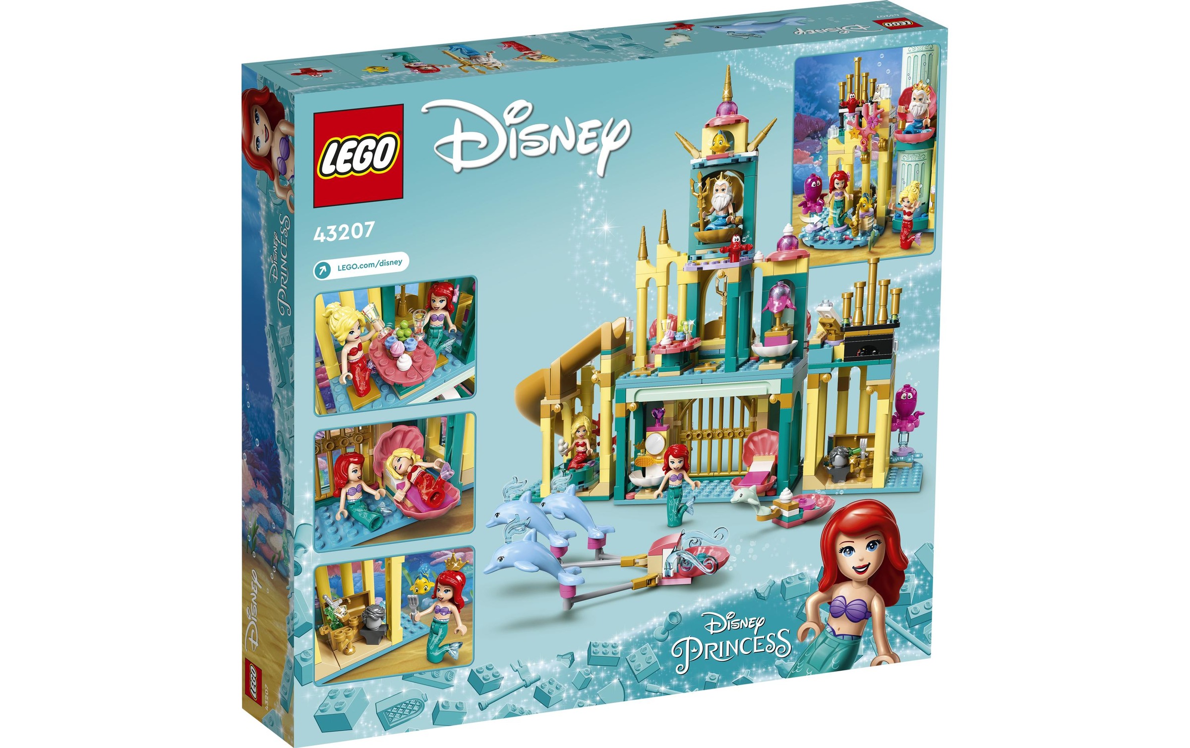 LEGO® Spielbausteine »LEGO Disney Princess Arielles Unte«, (498 St.)