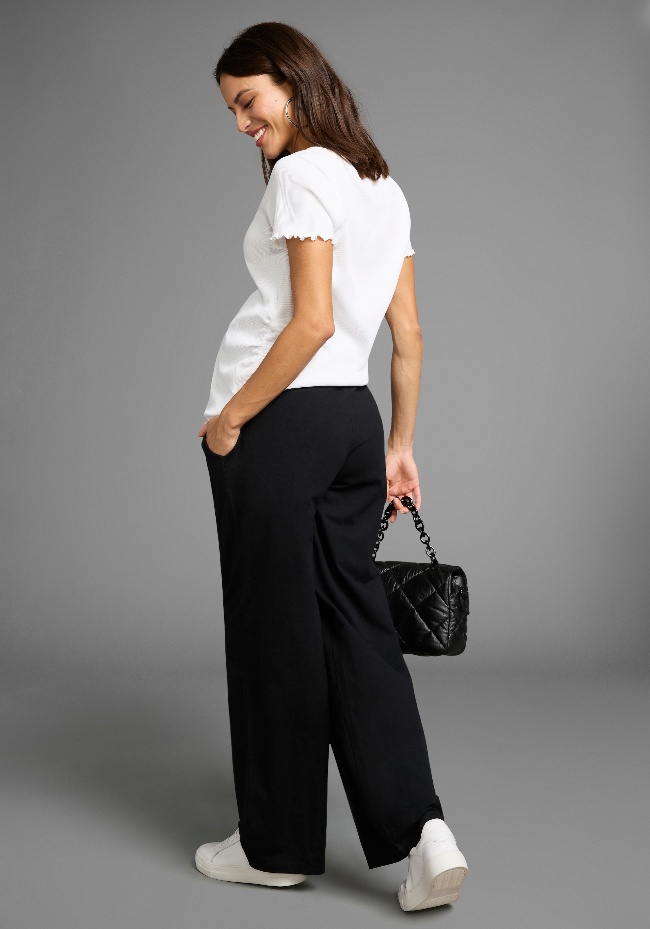 Neun Monate Umstandshose »Weiche Jersey-Hose«, Jersey-Hose für Schwangerschaft und Stillzeit