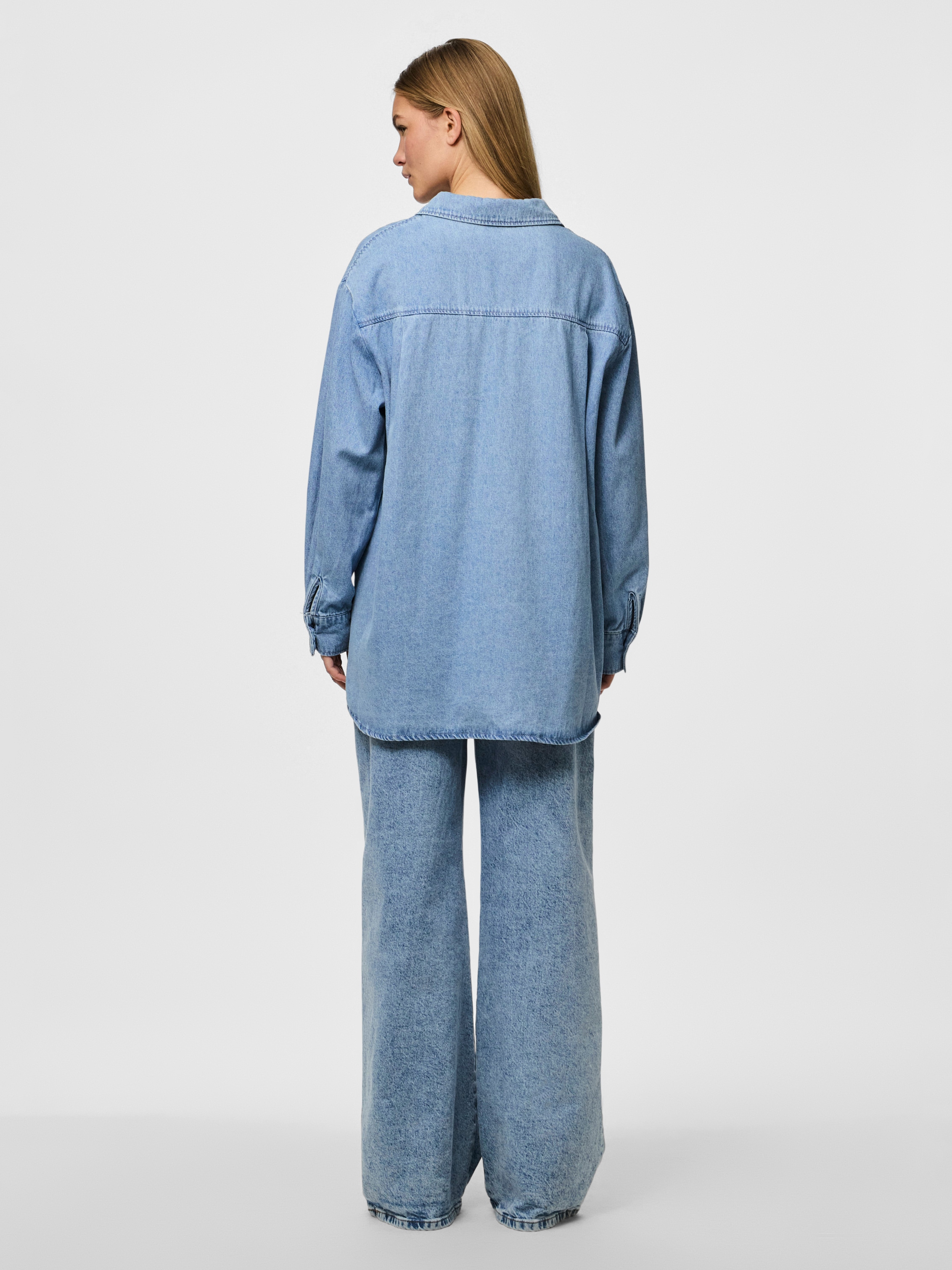 pieces Jeansbluse »PCMAISIE LS DENIM SHIRT NOOS BC«