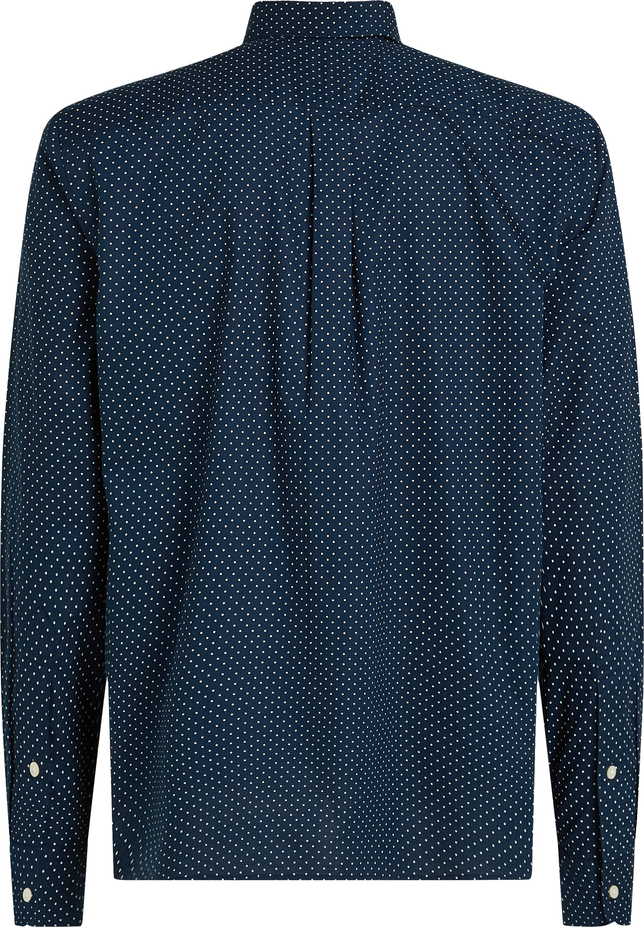Tommy Hilfiger Big & Tall Langarmhemd »BT-FLEX POPLIN POLKA DOT S-B«, in Grossen Grössen, Logostickerei