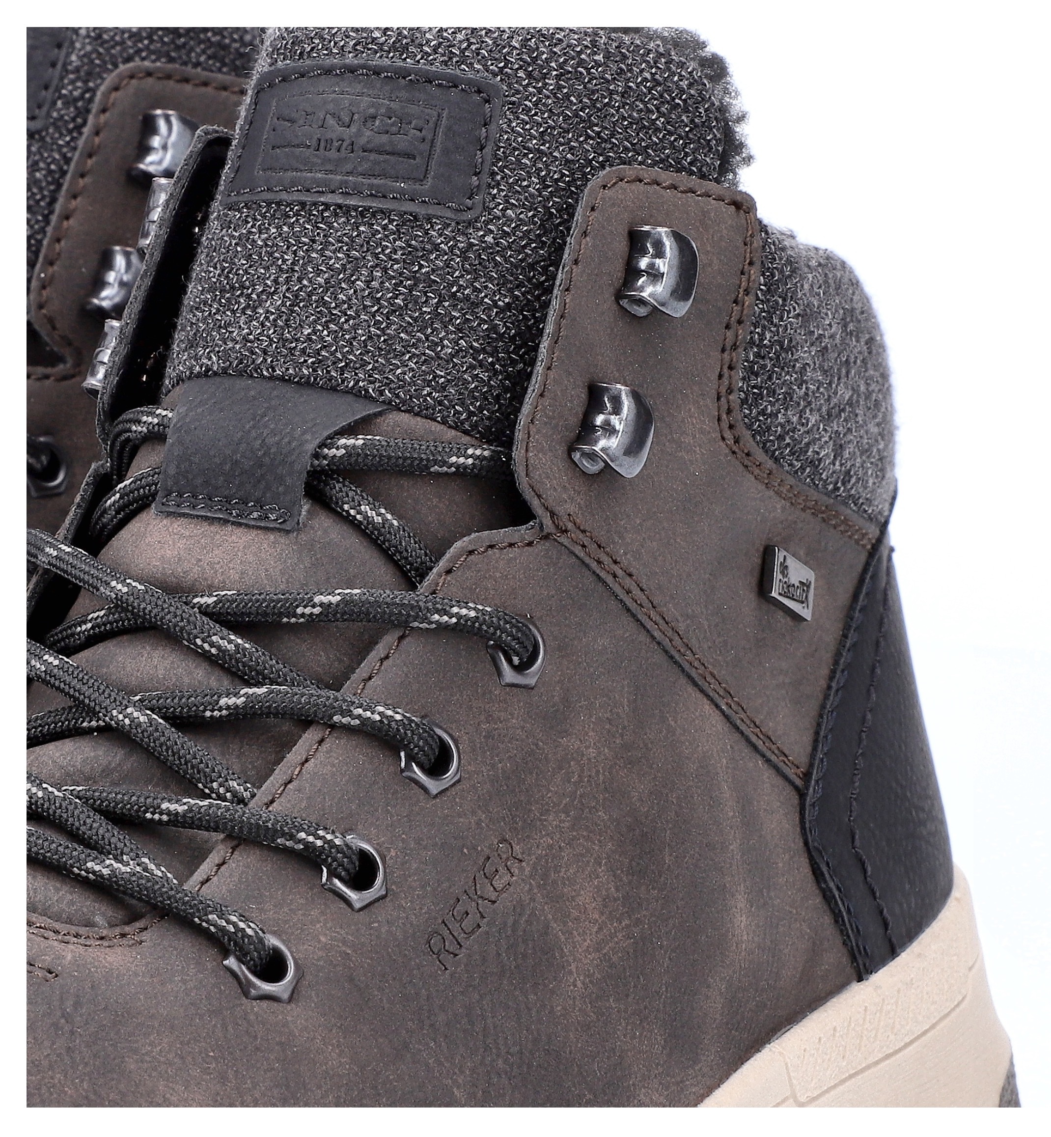 Rieker Winterboots, mit komfortabler SoftFoam-Innensohle, Freizeitschuh, Schnürschuh