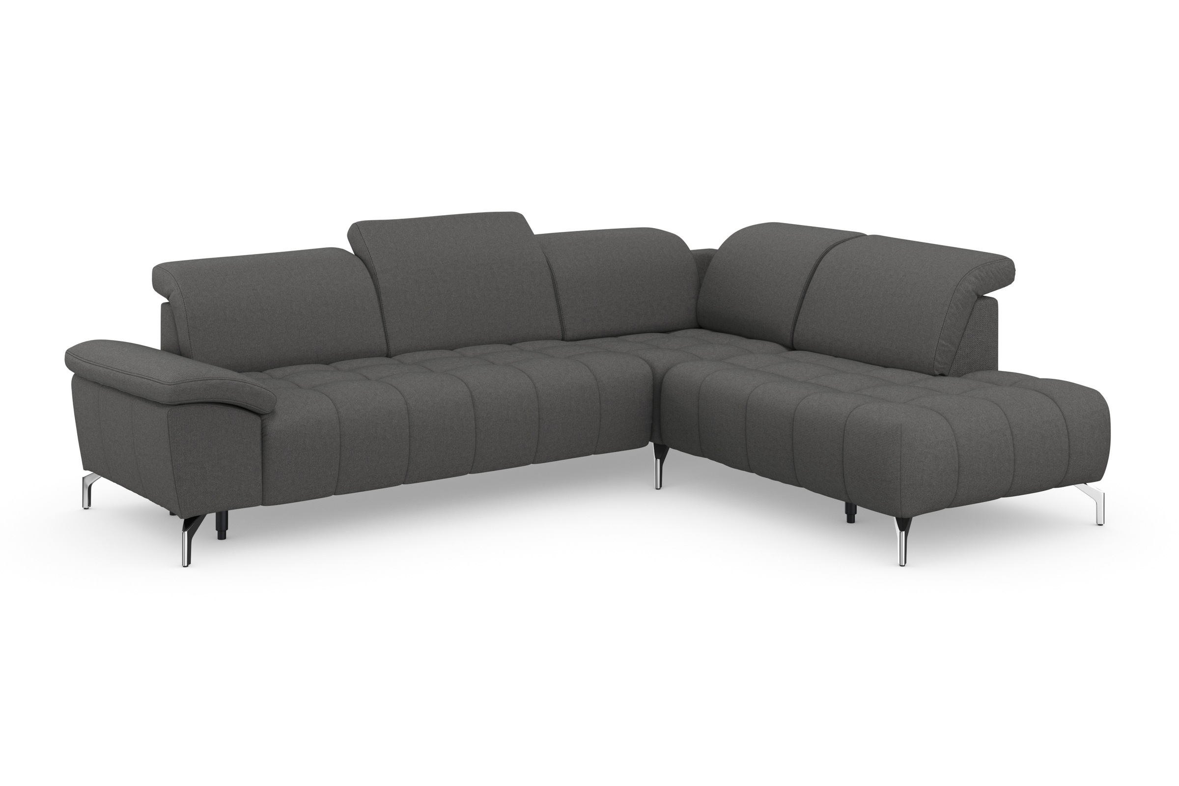 sit&more Ecksofa »Cool L-Form«, wahlweise mit Kopfteilverstellung und Vorziehsitz, motorisch