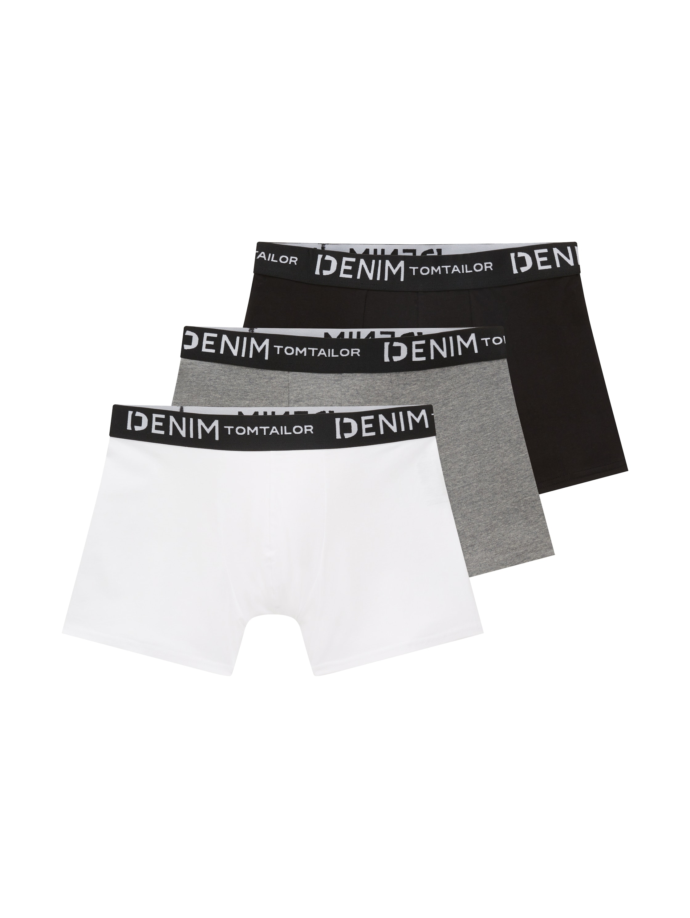 TOM TAILOR Denim Boxershorts Packung, 3 Stk. mit Logo-Stretchbund