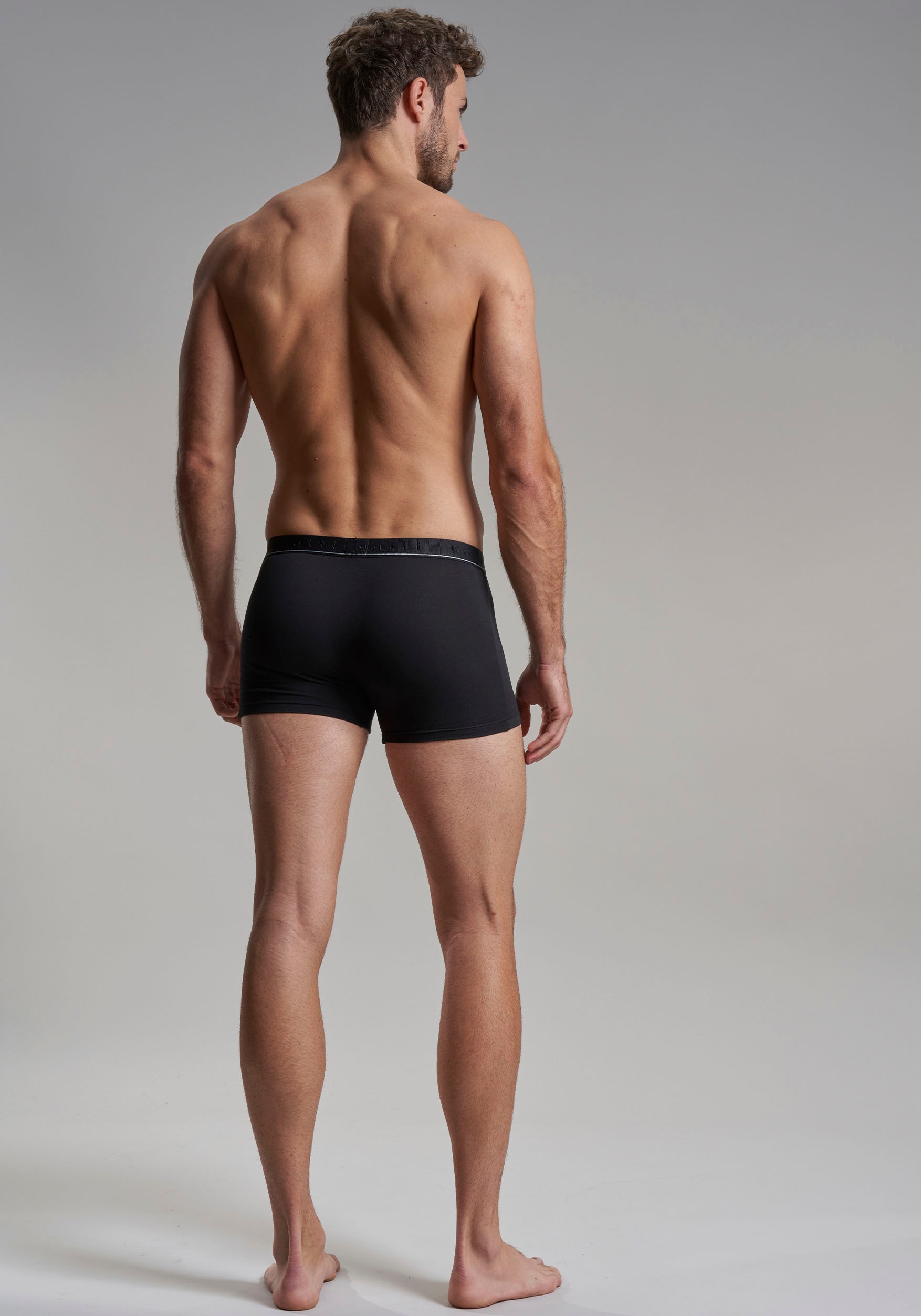 bugatti Boxershorts »Pants 2er Pack, ROM«, (2er Pack), weich, wärmend, basic, eng, bequem, breiter Logobund