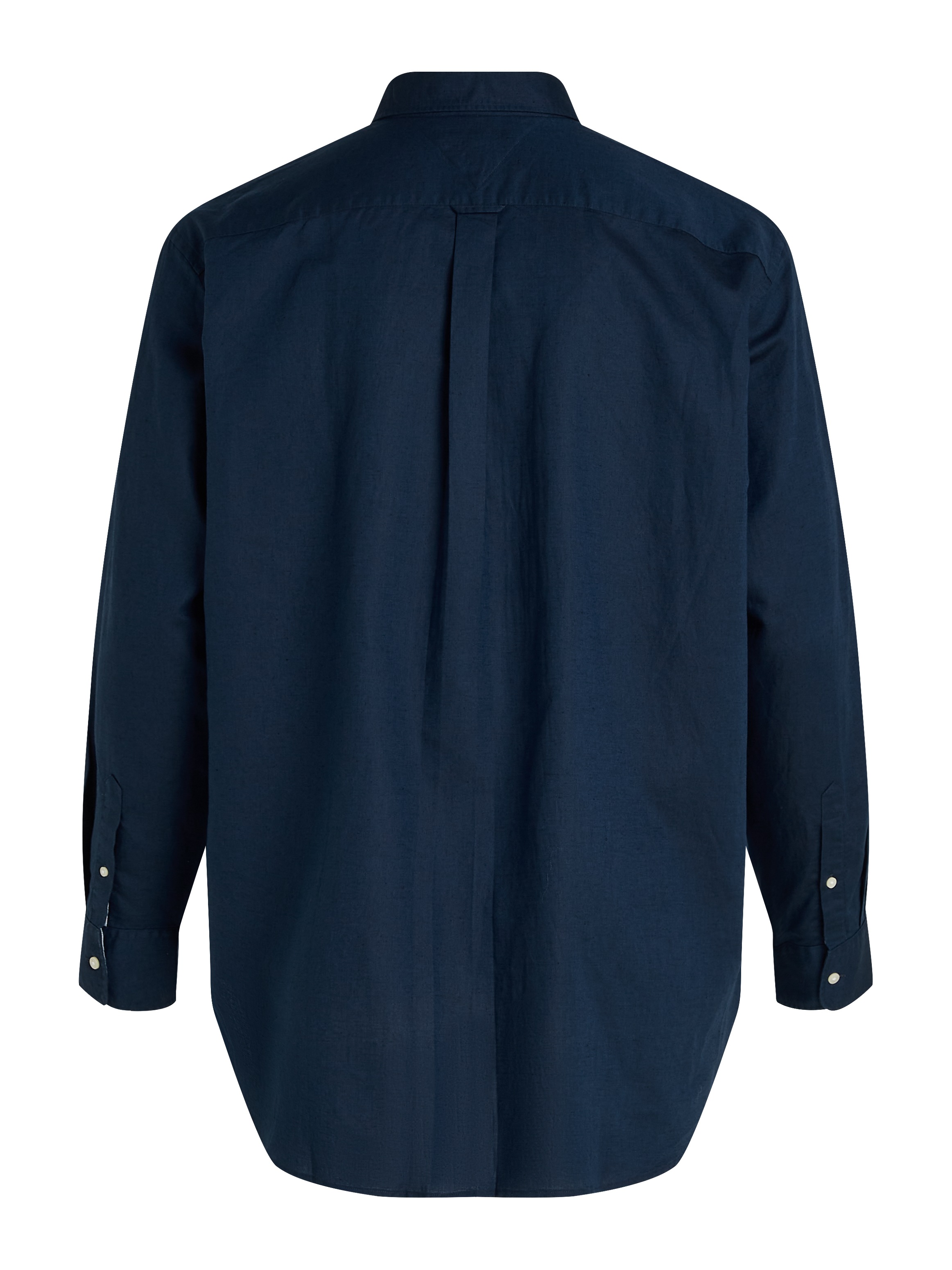 Tommy Hilfiger Big & Tall Langarmhemd »BT-LINEN BLEND SOLID«, Grosse Grössen