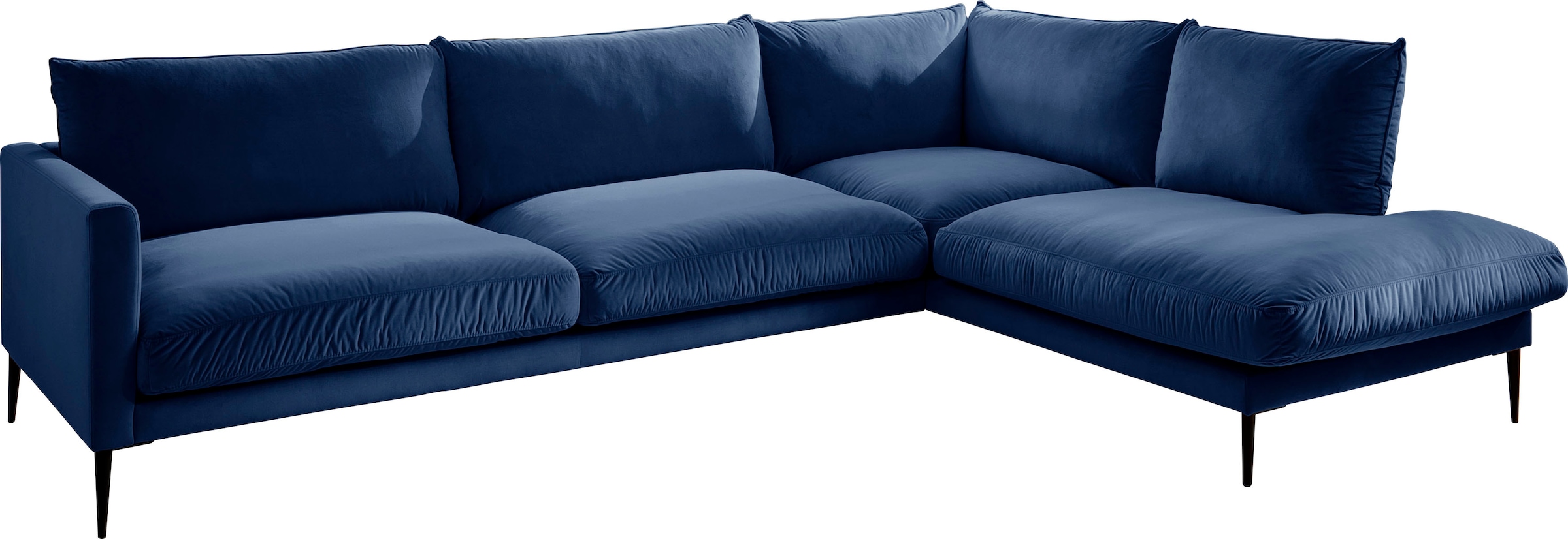 Trends by HG Polsterecke »Svea L-Form«, Ottomane rechts oder links, mit Metallfuss, frei im Raum stellbar