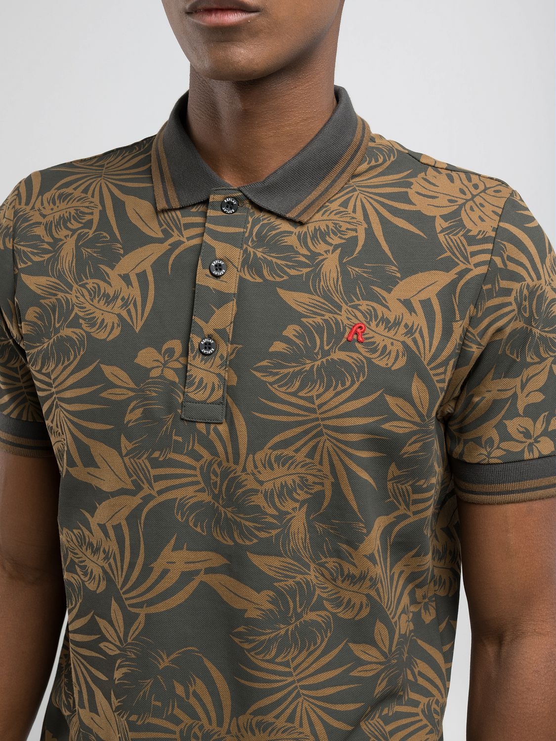 Replay Poloshirt, mit All-Over-Print