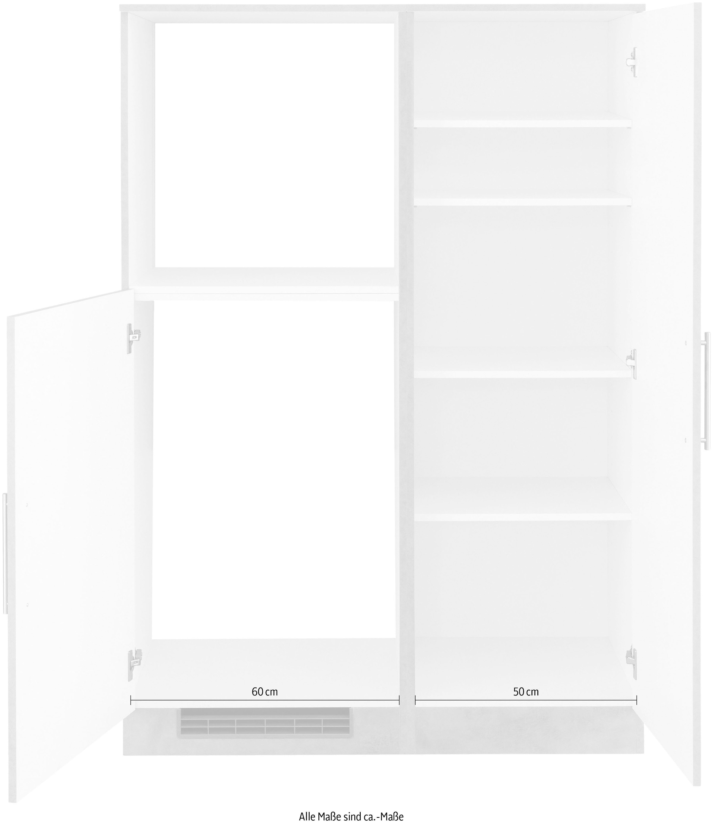 wiho Küchen Küche »"Cali"«, Back-/Kühlmodul, wahlweise mit E-Geräten, Breite 110 cm