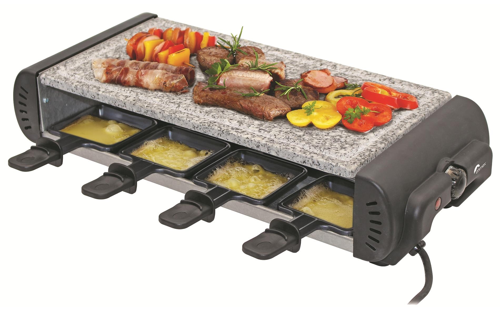 ohmex Raclette »Raclette Avec Pierre 8«, 1200 W