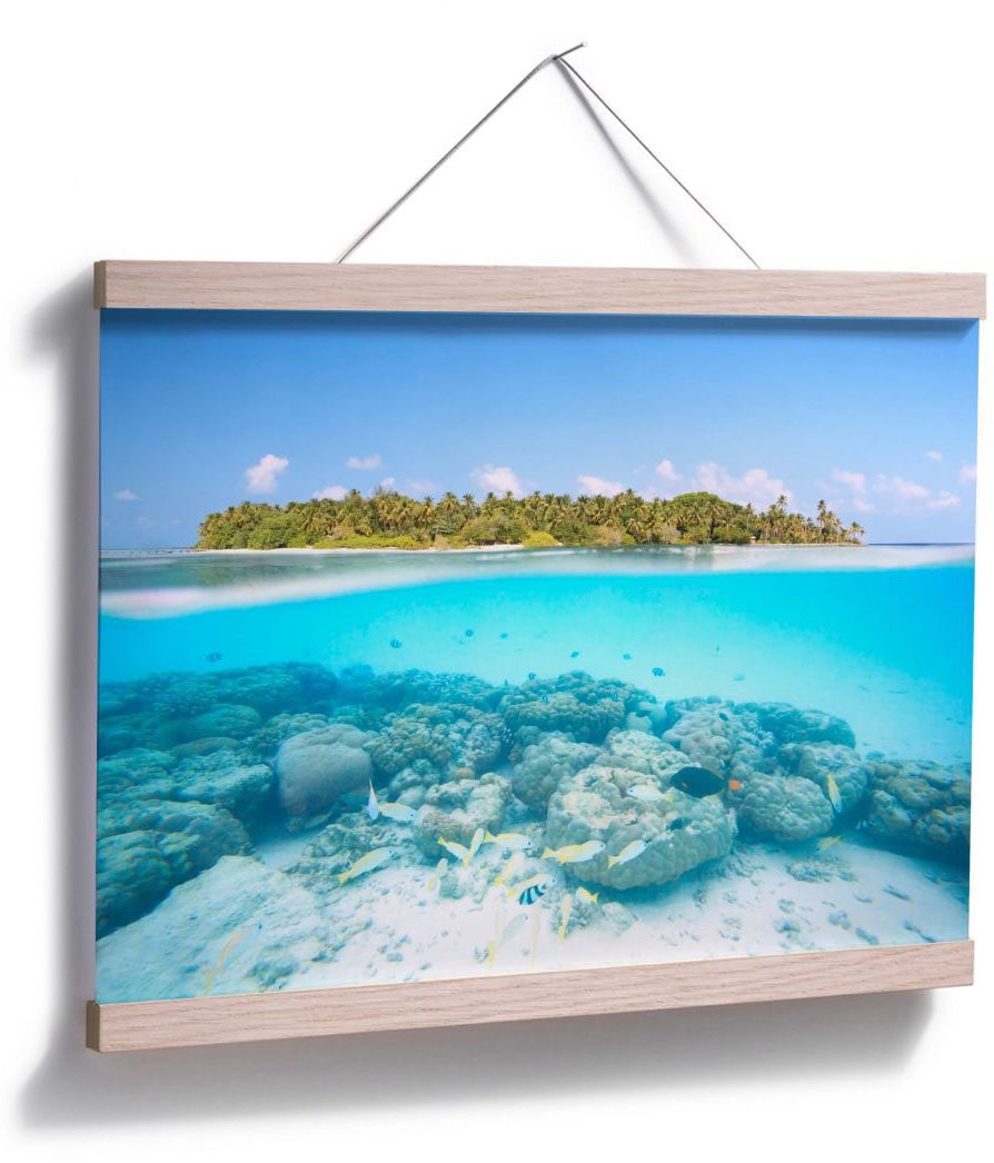 Malediven«, online Meer, Bild, Wall-Art Wandbild, | kaufen St.), (1 Poster Wandposter Poster, »Unterwasserwelt Jelmoli-Versand