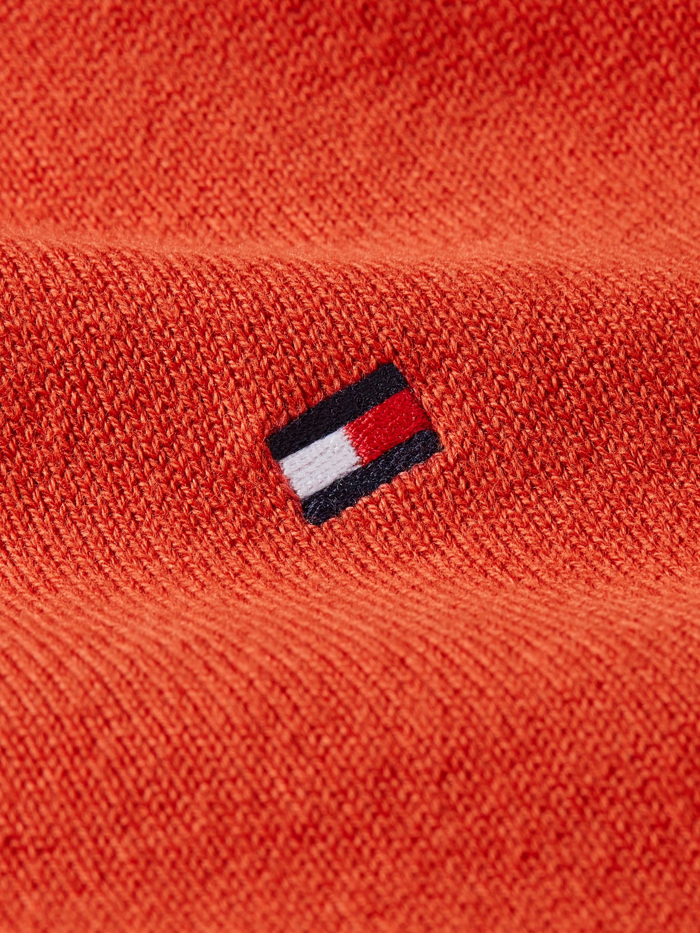 Tommy Hilfiger V-Ausschnitt-Pullover, mit Logo-Stickerei