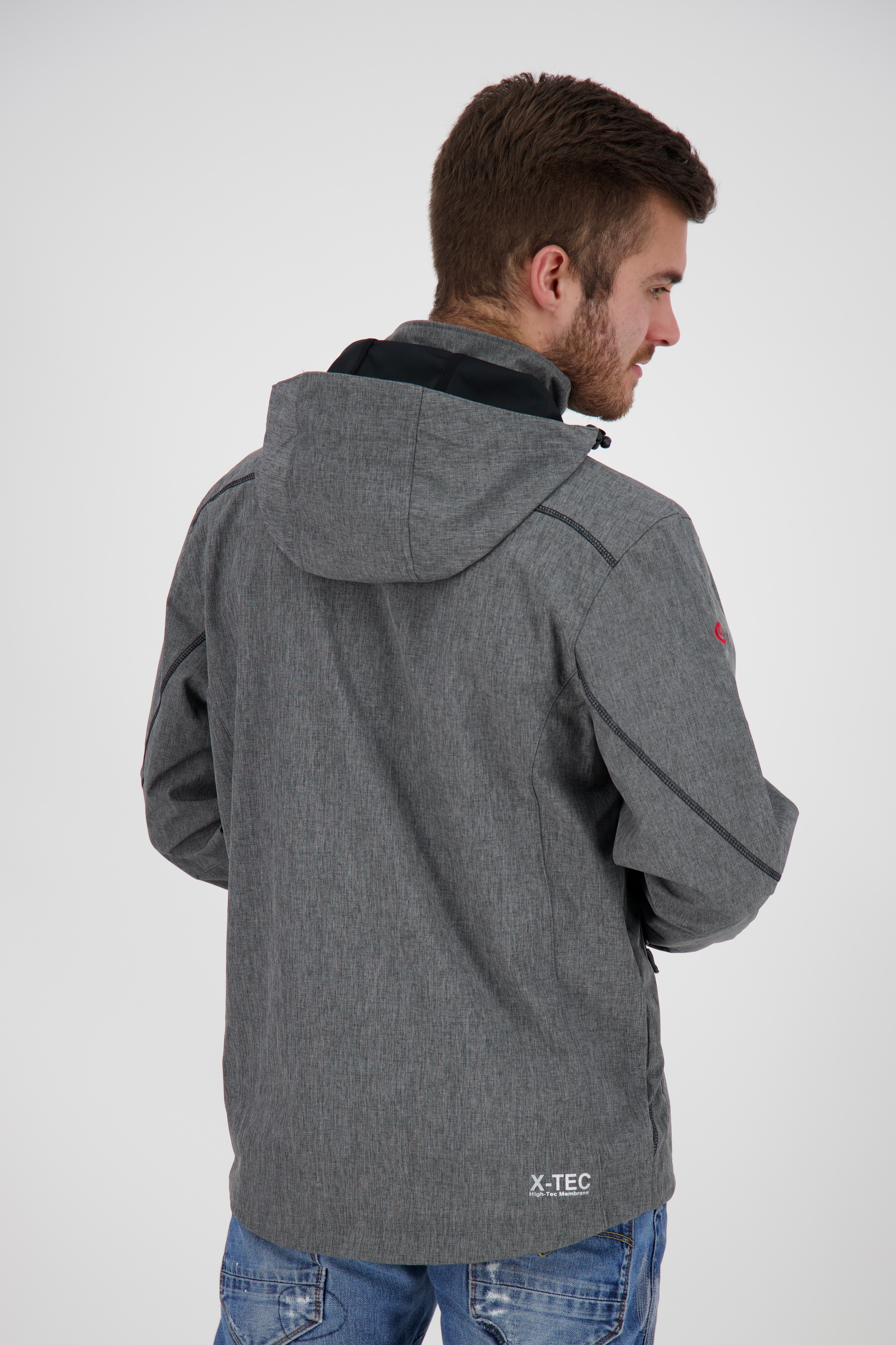 DEPROC Active Softshelljacke »GAROU PEAK MEN«, in edler Melange-Optik