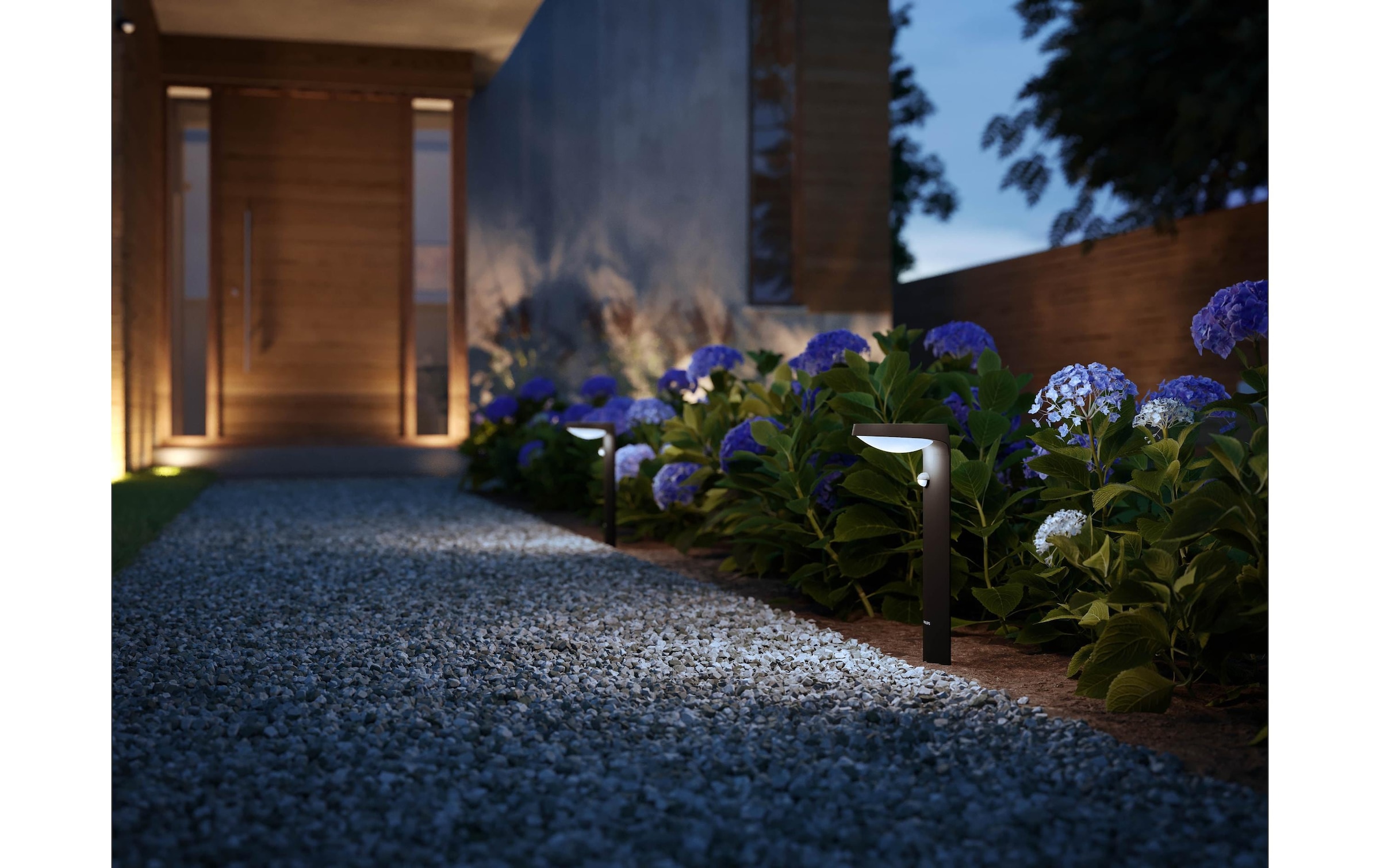 Philips Gartenleuchte »Tyla Ultra-Efficient anthrazit + Sensor«