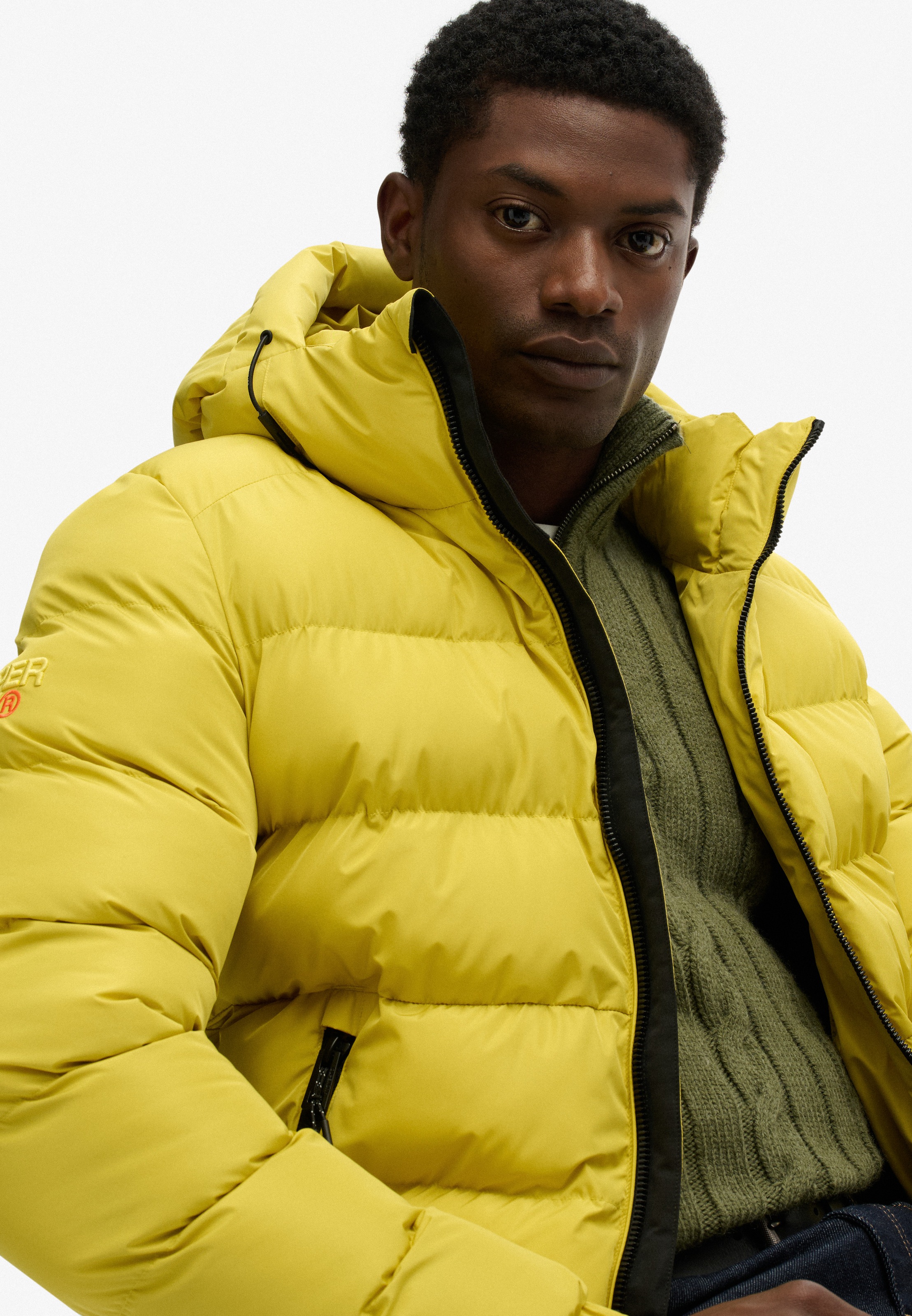 Superdry Steppjacke »HOODED SPORTS PUFFER JACKET«, mit Kapuze