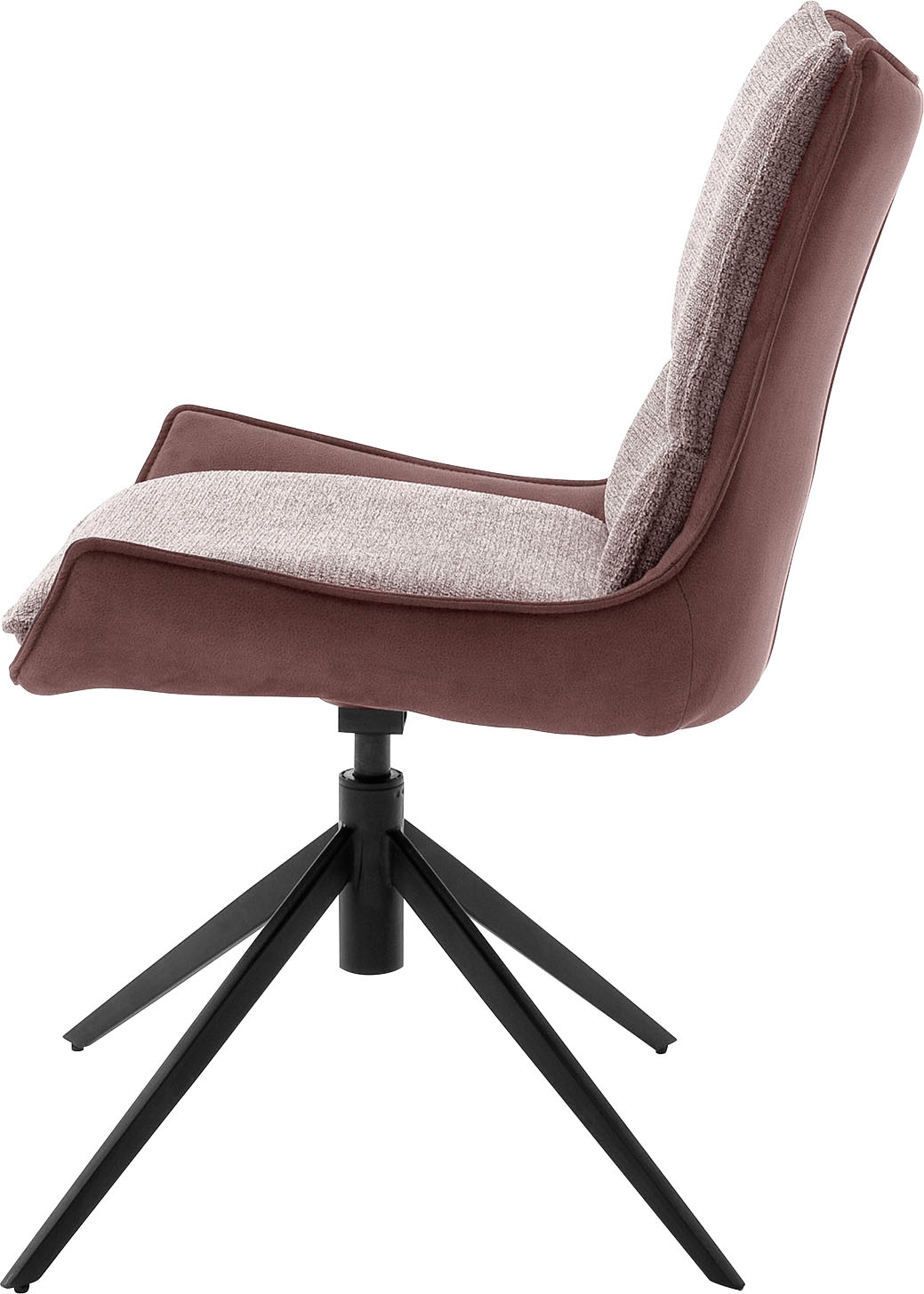 MCA furniture 4-Fussstuhl »Kitami«, (Set), 2 St., Esszimmerstuhl drehbar 360° mit Nivellierung, Stoffbezug, bis 120 kg