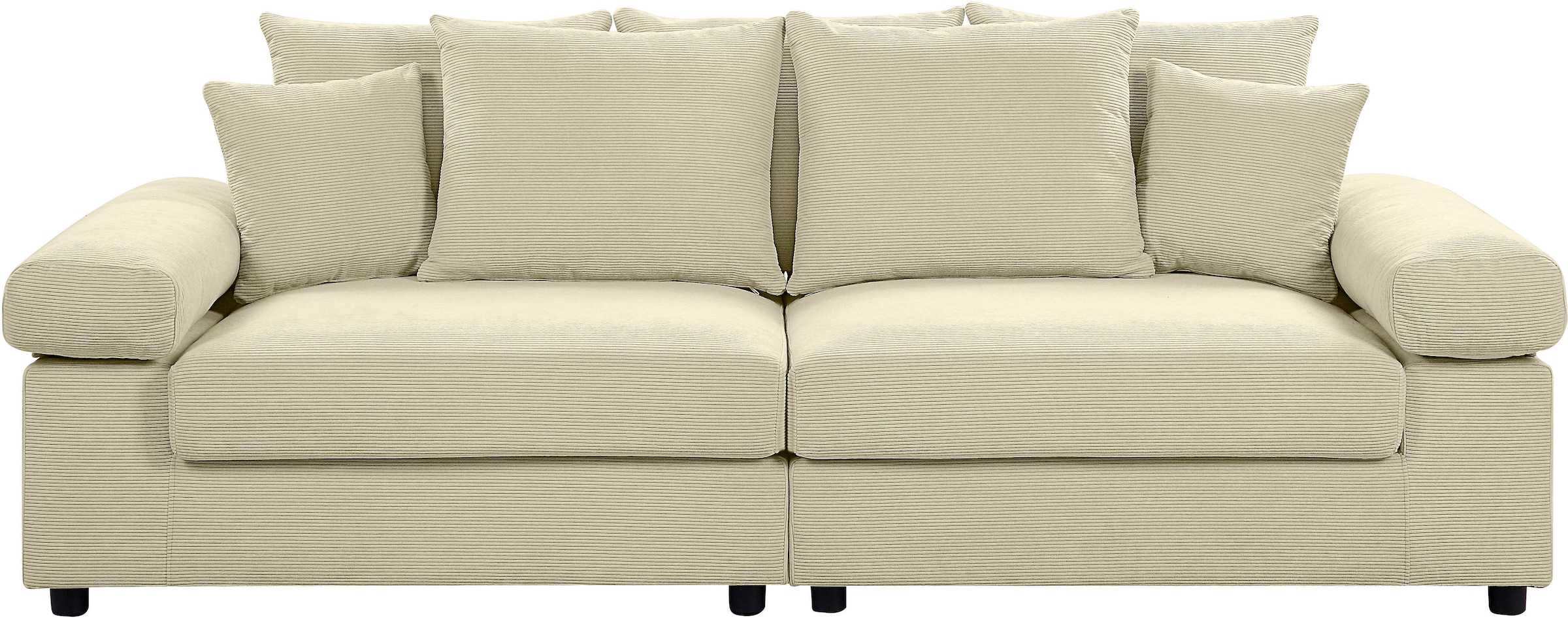 ATLANTIC home collection Big-Sofa »Bjoern«, mit Cord-Bezug, XXL-Sitzfläche, mit Federkern, frei im Raum stellbar
