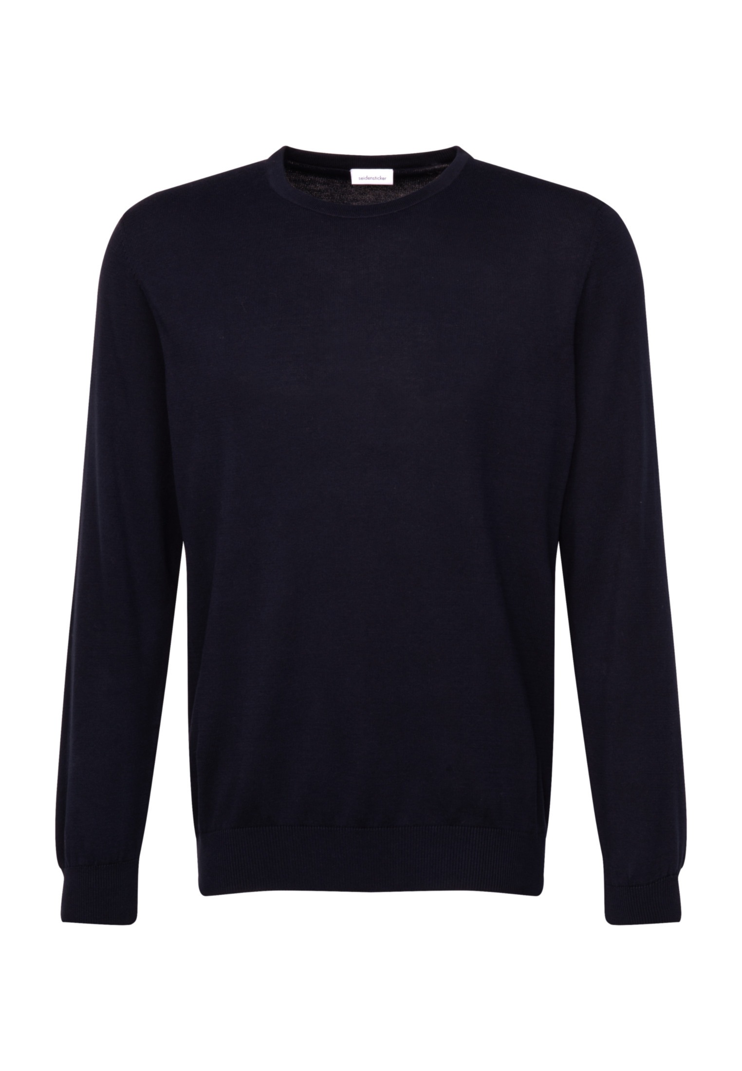 seidensticker Strickpullover »Schwarze Rose«, Langarm Rundhals Uni