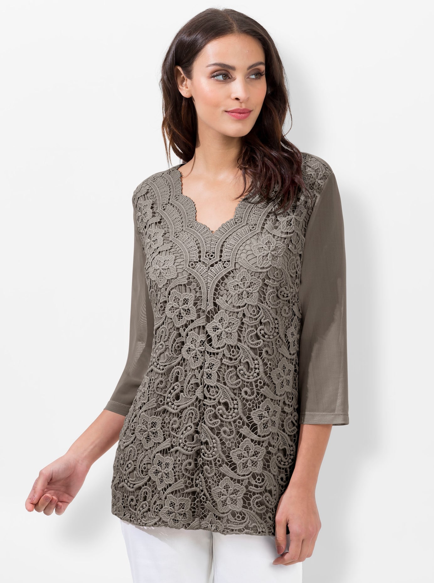 Lady Spitzenshirt »Shirt«, (1 tlg.)