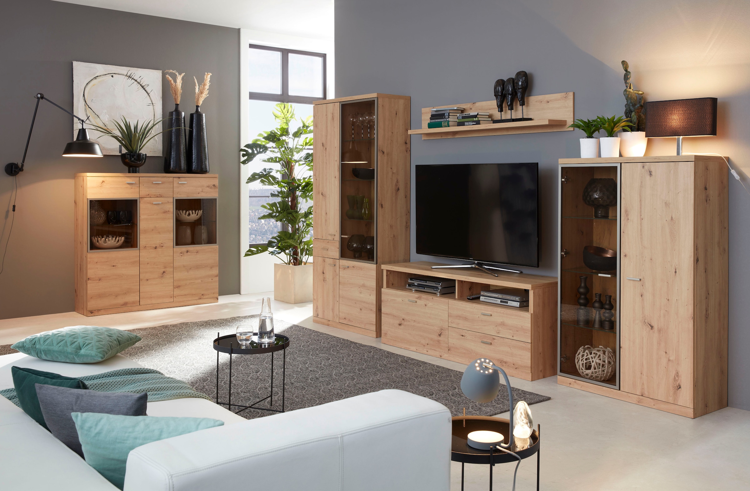 INOSIGN Lowboard »Elne«, TV Schrank, hellbraun, Eiche, matt, Breite 150 cm