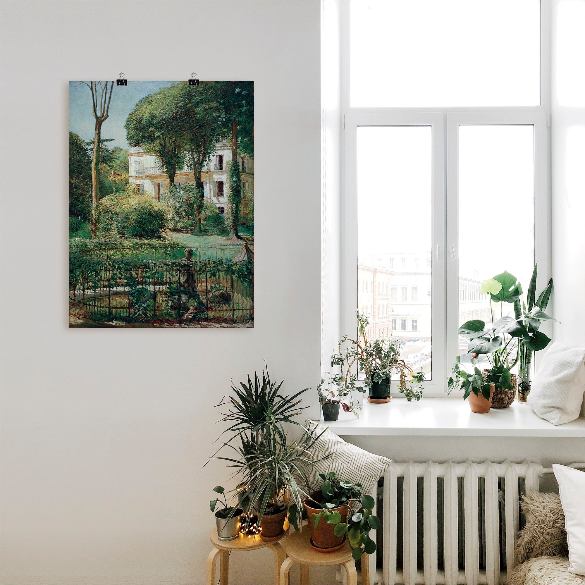 Artland Wandbild »Villa in Paris«, Gartenbilder, (1 St.), als Leinwandbild, Poster in verschied. Grössen