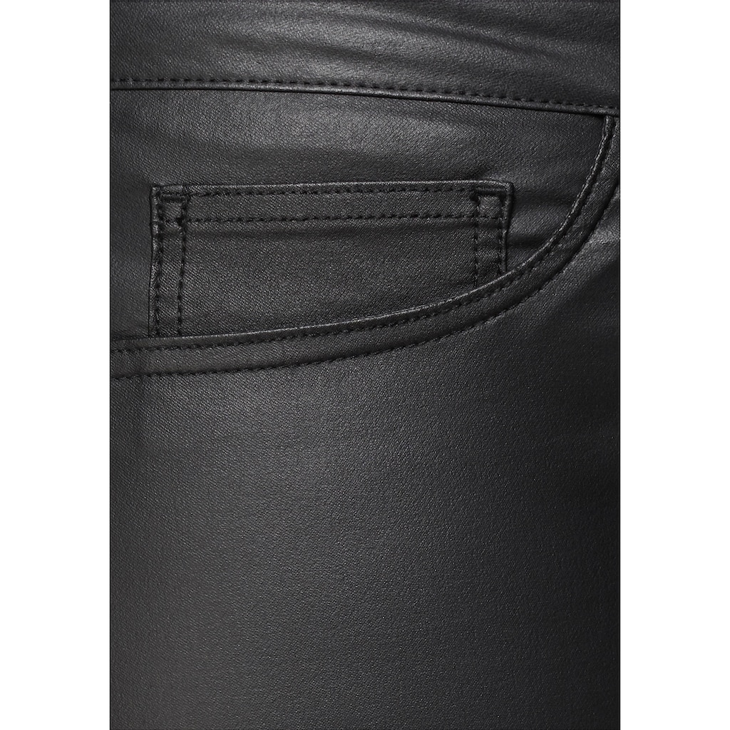 ONLY CARMAKOMA Skinny-fit-Jeans »CARPUNK REG SK COATED PANTS«, mit edel glänzender Beschichtung