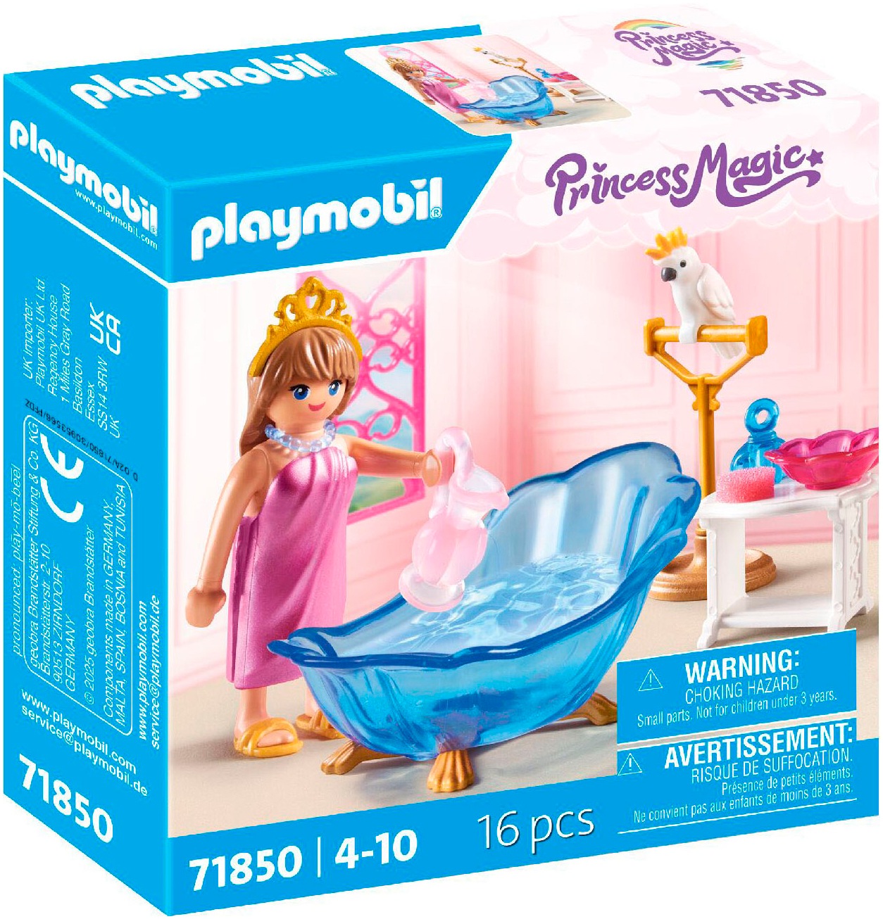 Playmobil Konstruktions-Spielset "Badezimmer für Prinzessin (71850), Playmobil Princess Magic"