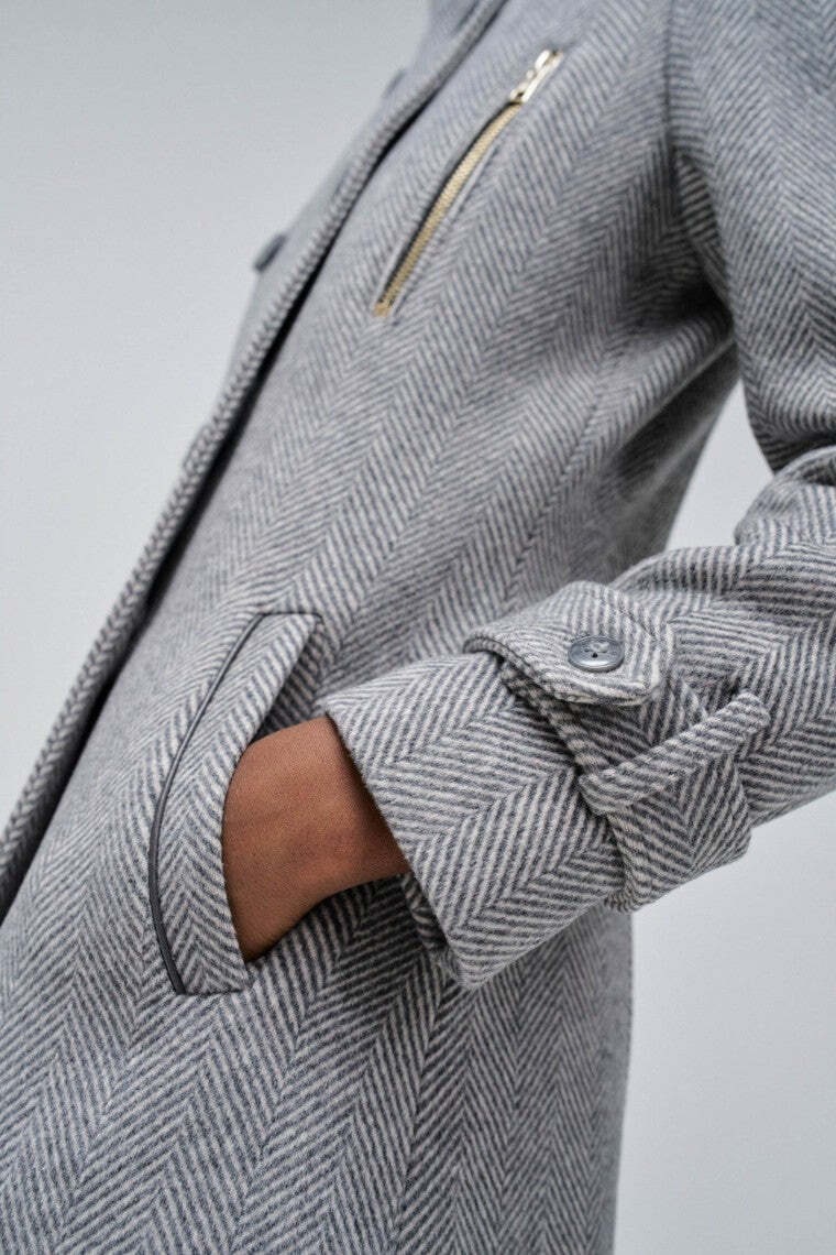 Salsa Wolljacke »Salsa Jeans Wollmantel Grace Long Woolen Coat«