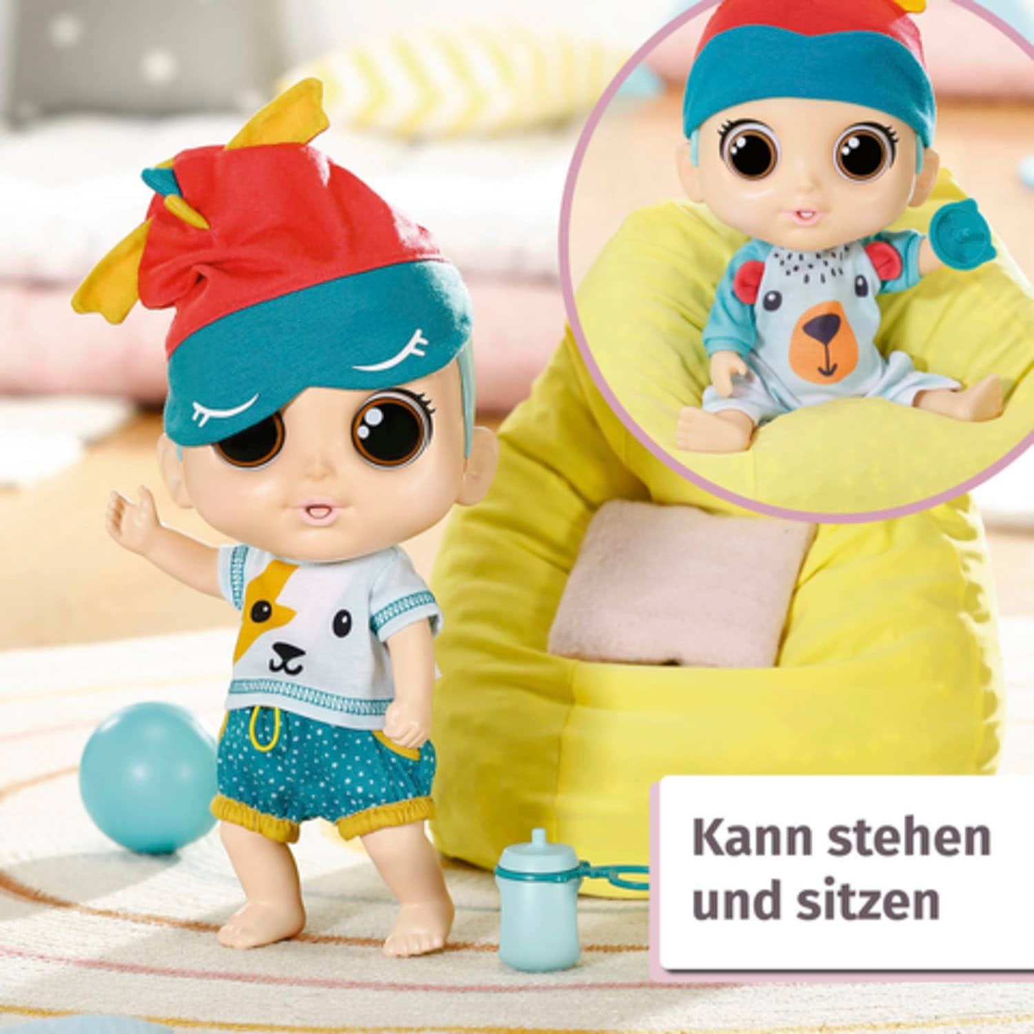 Zapf Creation® Babypuppe »Chou Chou Baby, Blau«, mit Soundeffekten und limitiertem Schlafanzug