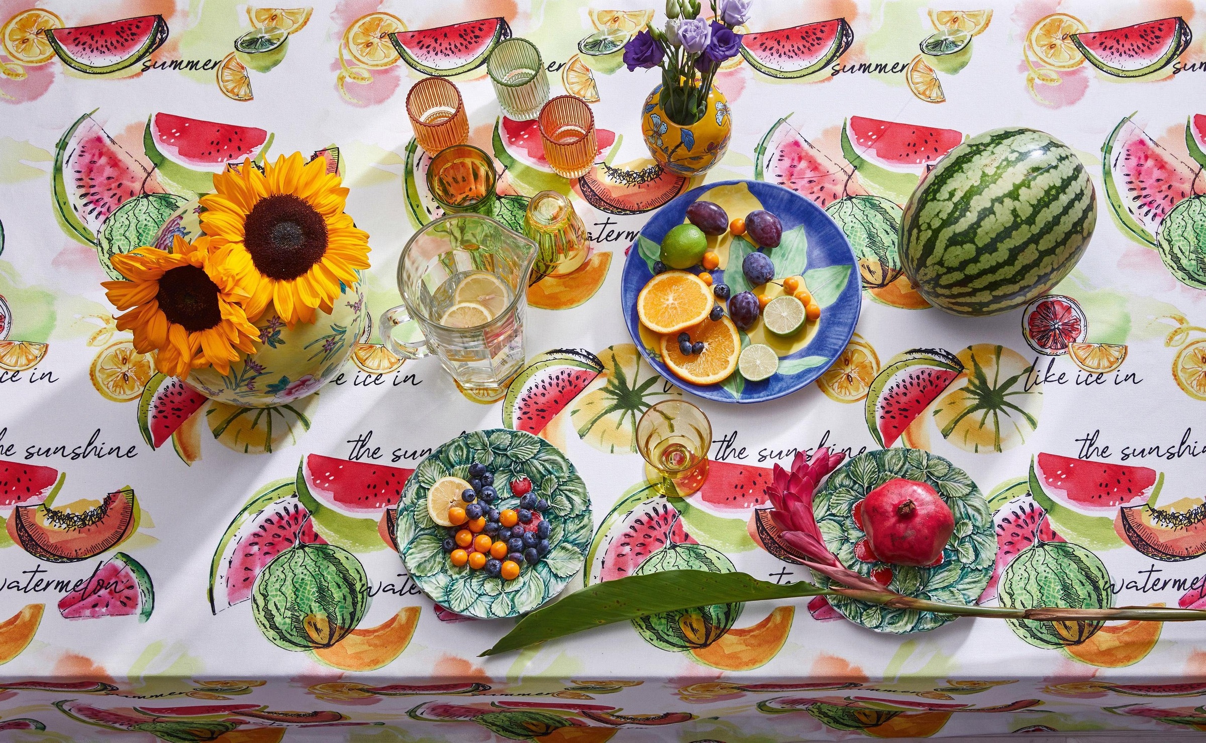 APELT Tischläufer "7187 SUMMER GARDEN, Sommerdeko, Sommer" Digitaldruck