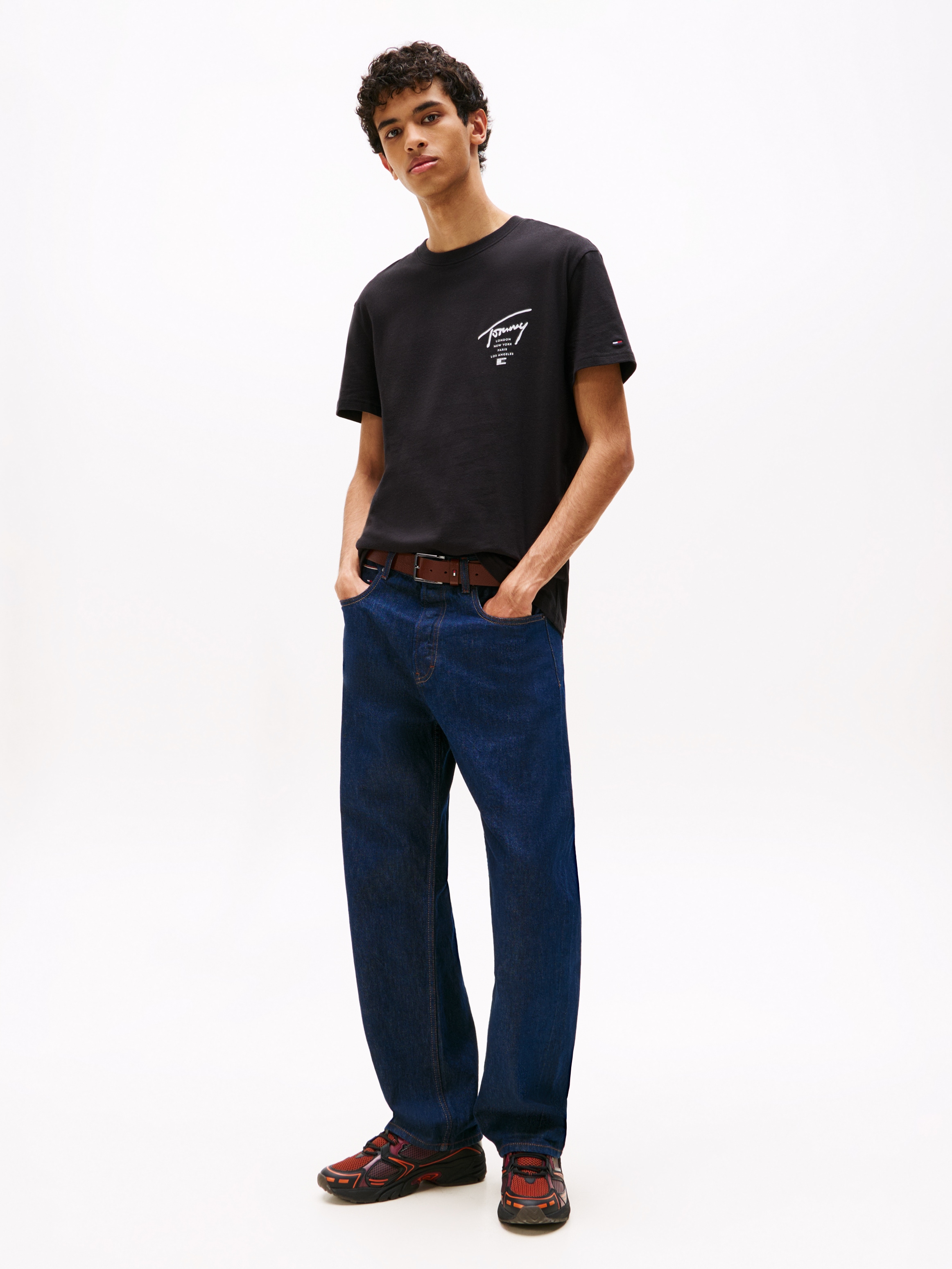 Tommy Jeans T-Shirt »TJM SIGN CITY TEE EXT«, Rundhals, regular fit, grosser Rückenprint