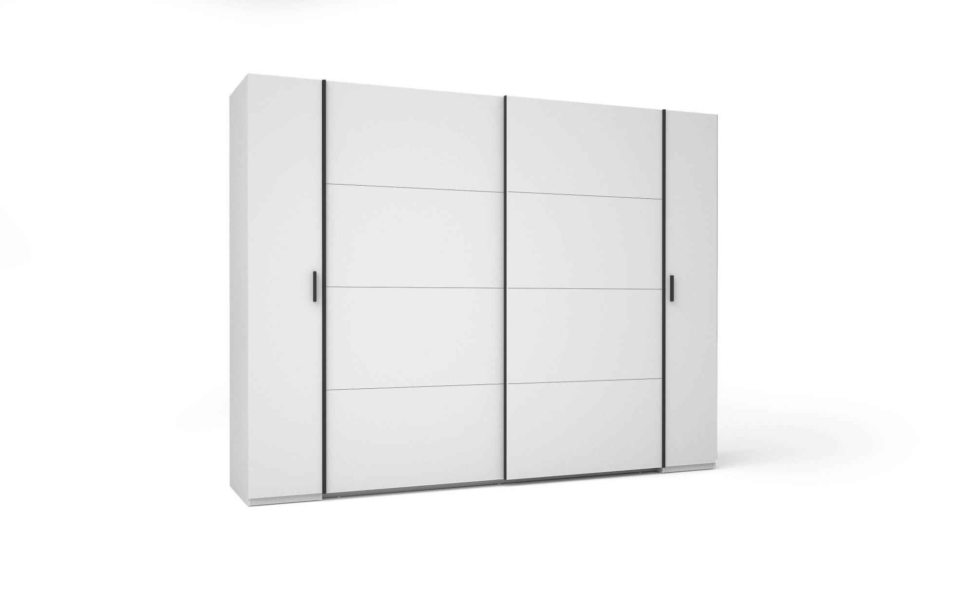 Home affaire Kleiderschrank »Antioch, FSC-zertifiziert, mit Dreh-UND Schiebetüren«, (B/T/H 270/61,4/207cm, inklusive Einlegeböden und Kleiderstangen), mit oder ohne Spiegel und Schubladen - YOUR Choice